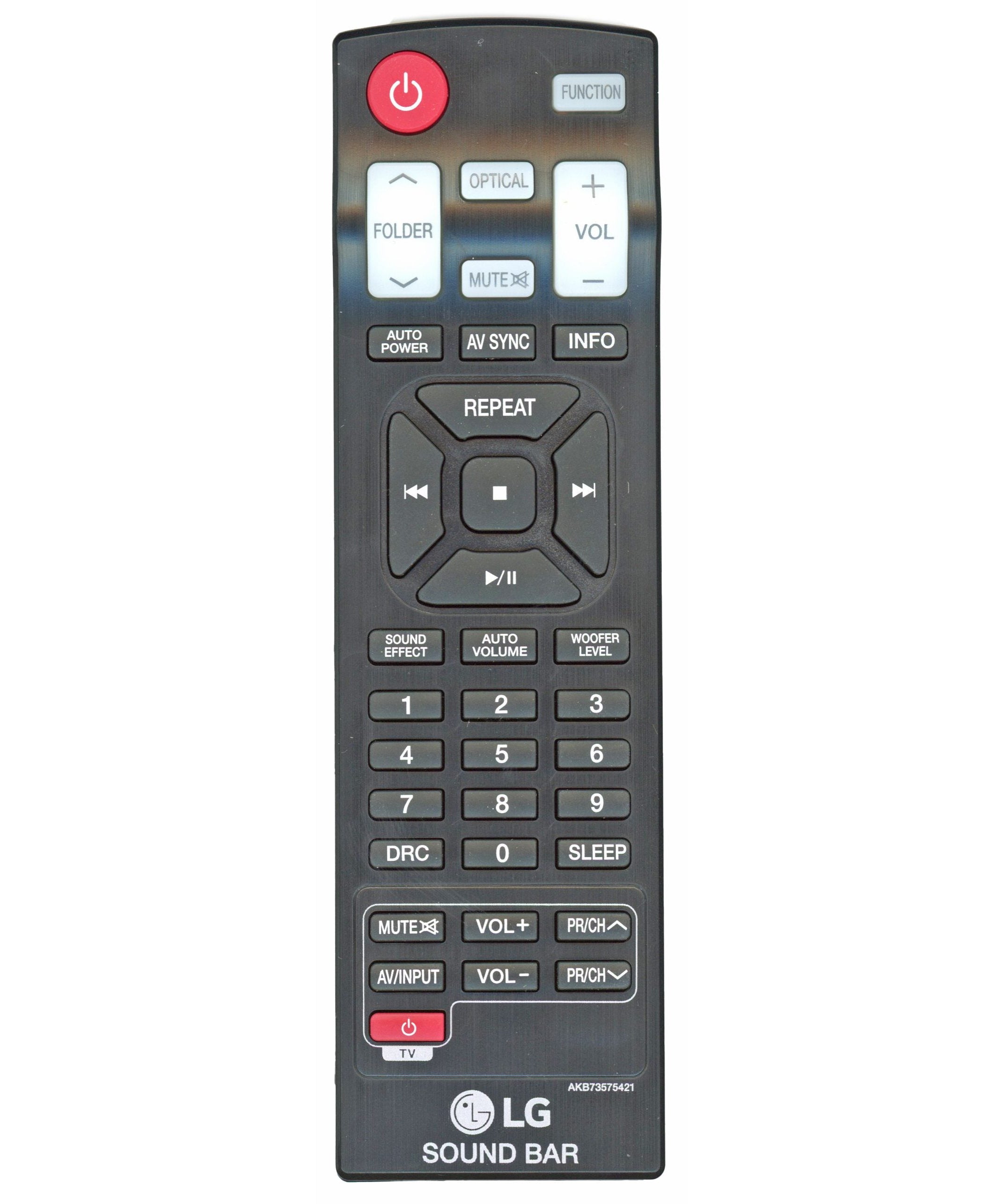 LG AKB73575421 Sound Bar Remote Control