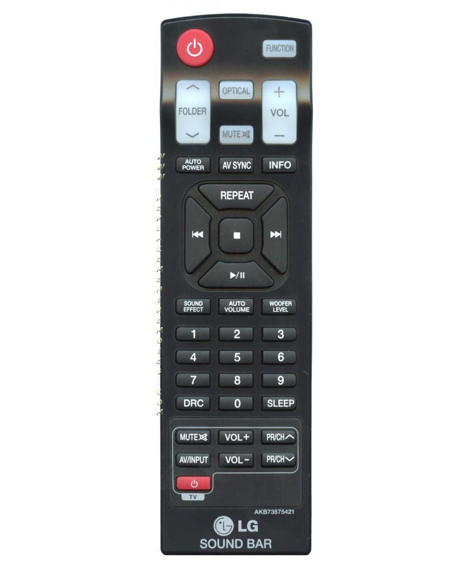 LG AKB73575421 Sound Bar Remote Control