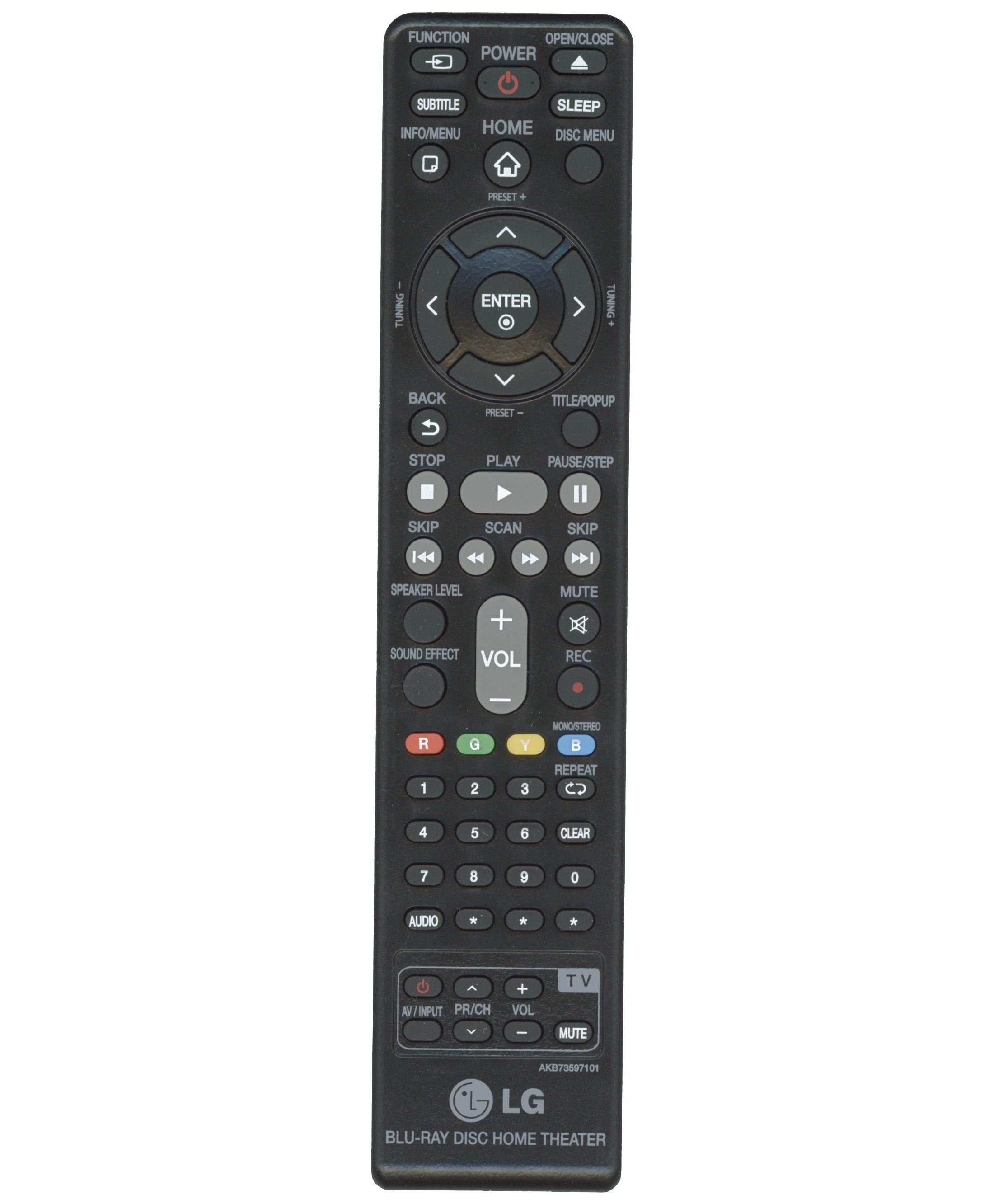 LG AKB73597101 Blu-ray Home Theater Remote Control
