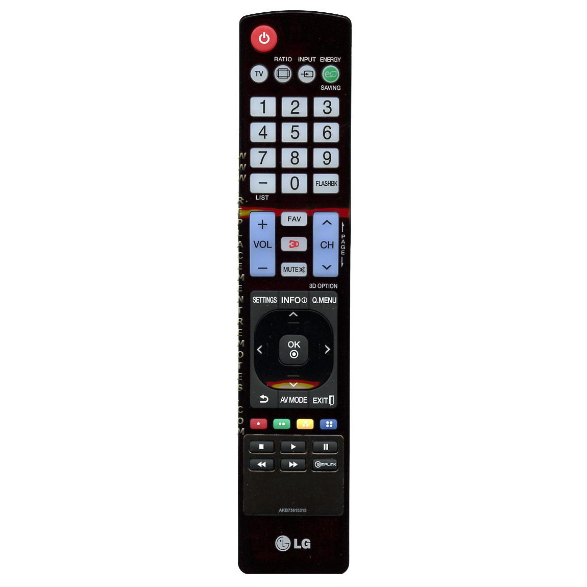 LG AKB73615315 TV Remote Control