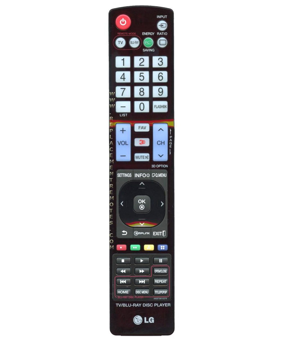 LG AKB73615379 Blu-ray Remote Control