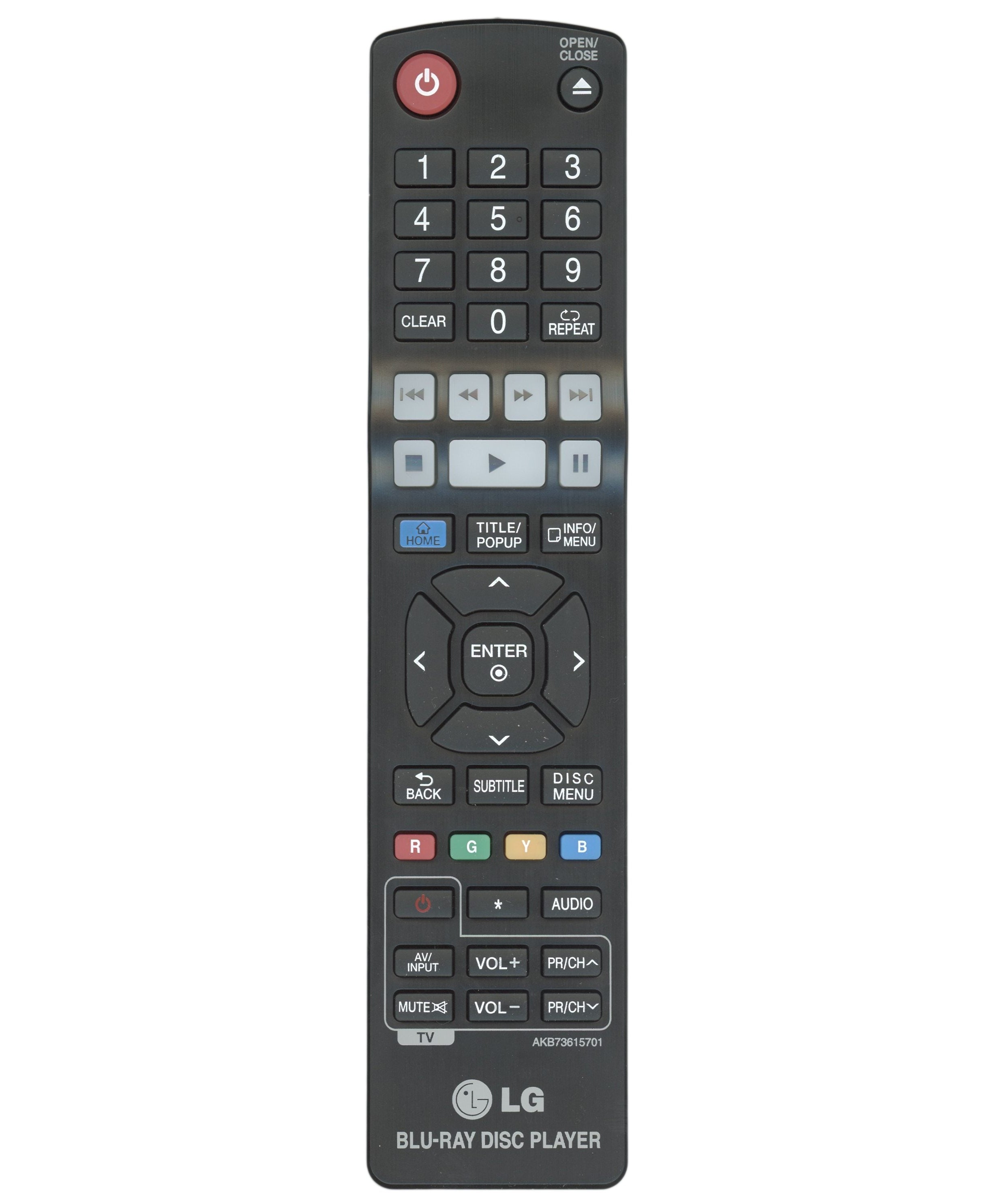 LG AKB73615701 Blu-ray Remote Control