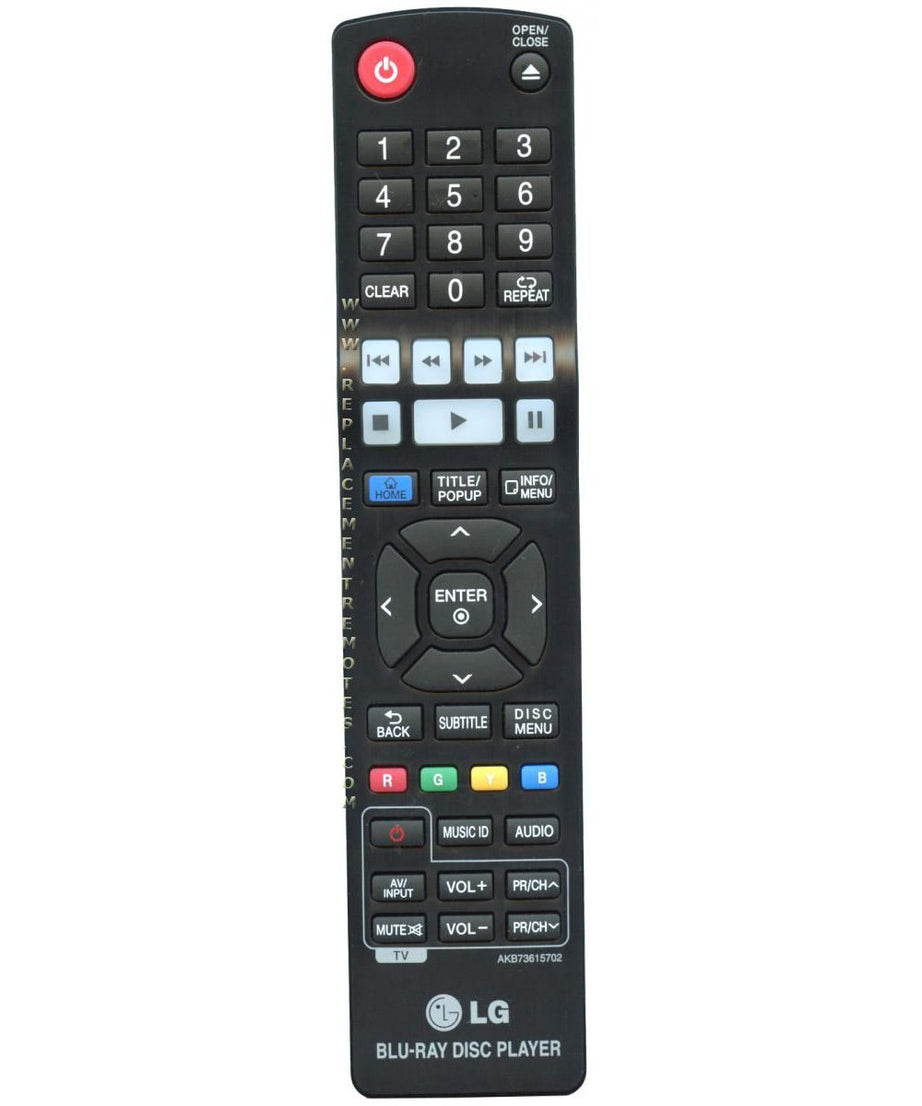 LG AKB73615702 Blu-ray Remote Control