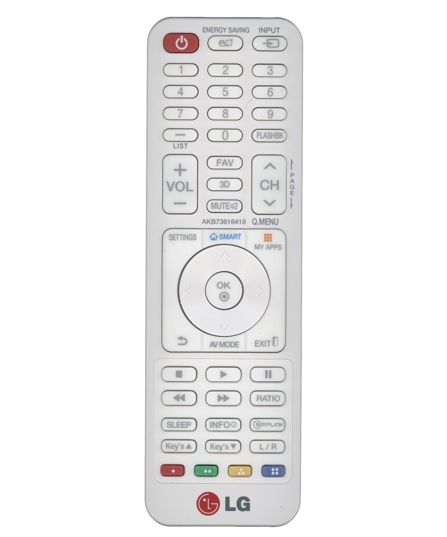 LG AKB73616418 Projector Remote Control