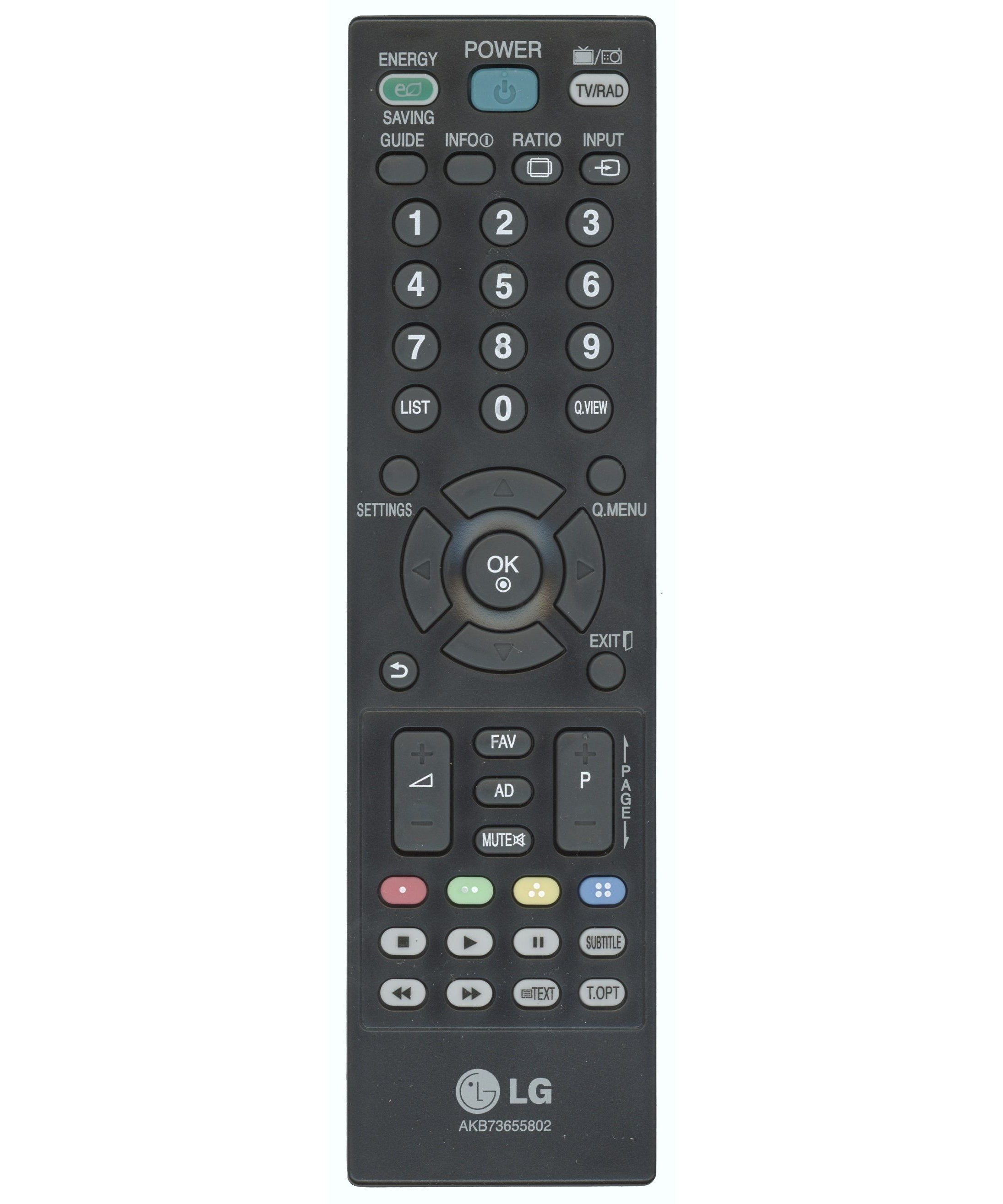 LG AKB73655802 TV Remote Control