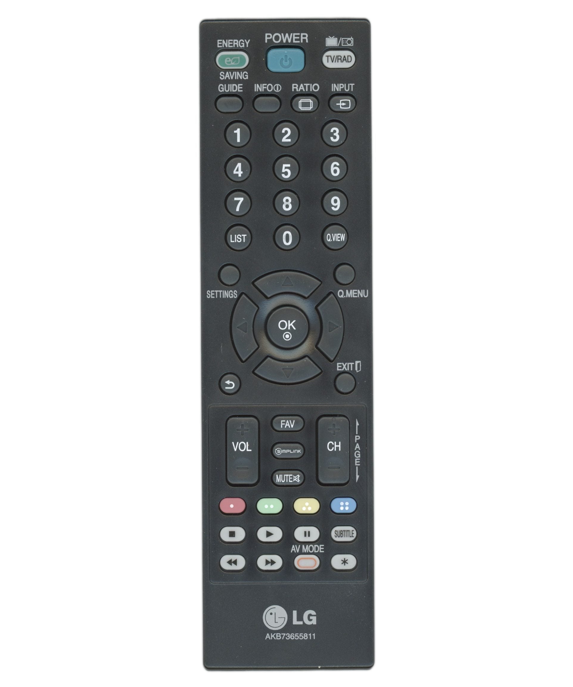 LG AKB73655811 TV Remote Control - AKB73655811
