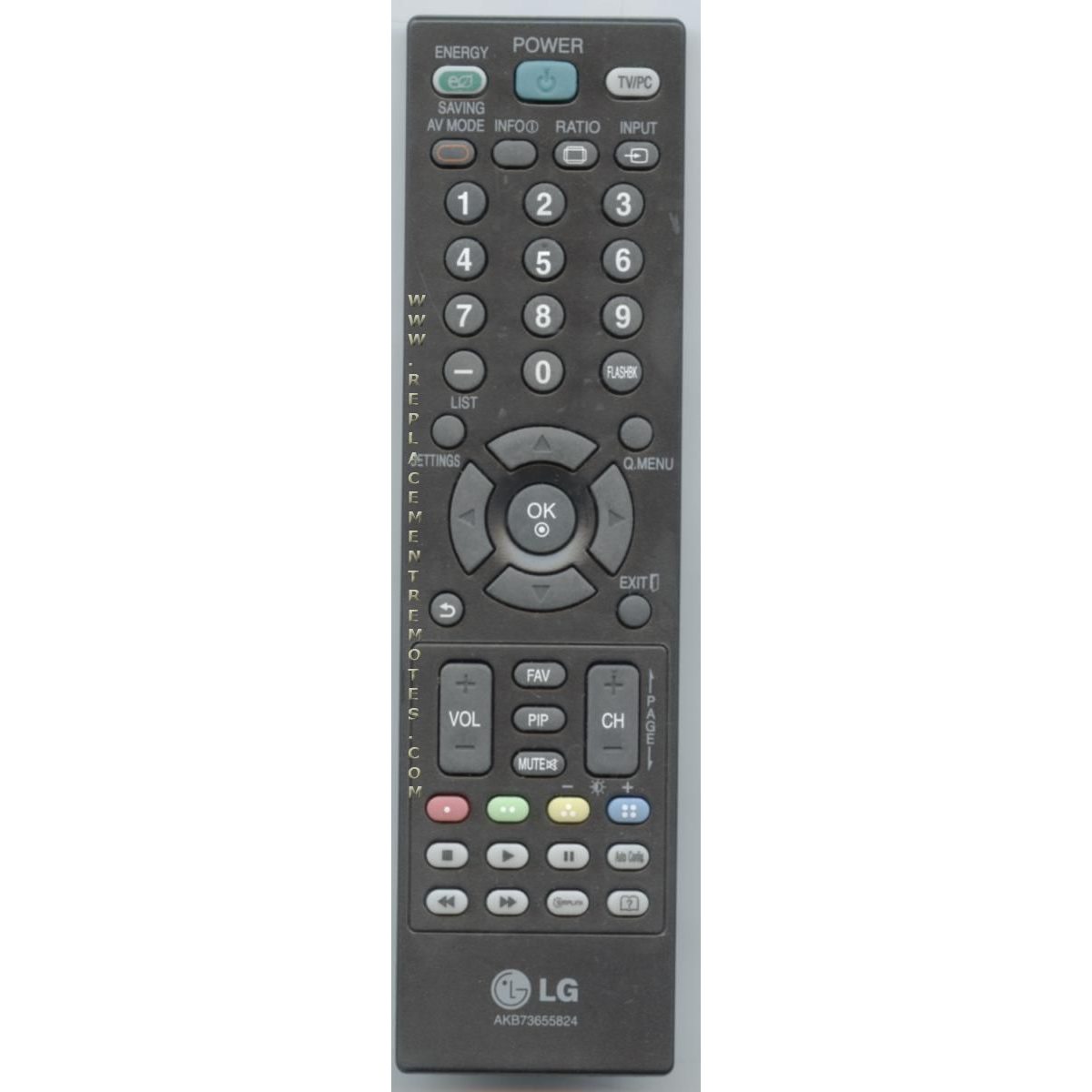 LG AKB73655824 TV Remote Control
