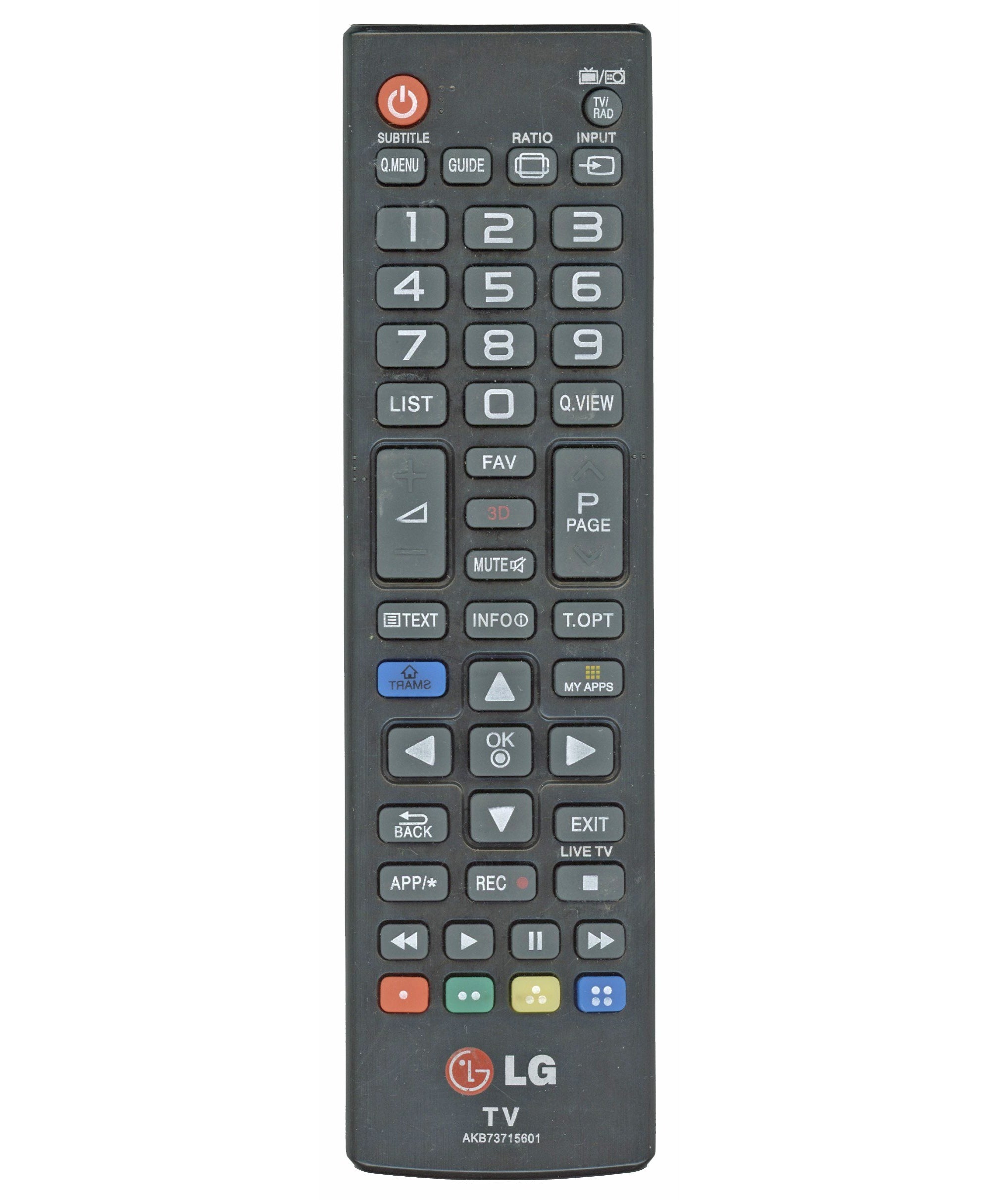 LG AKB73715601 TV Remote Control
