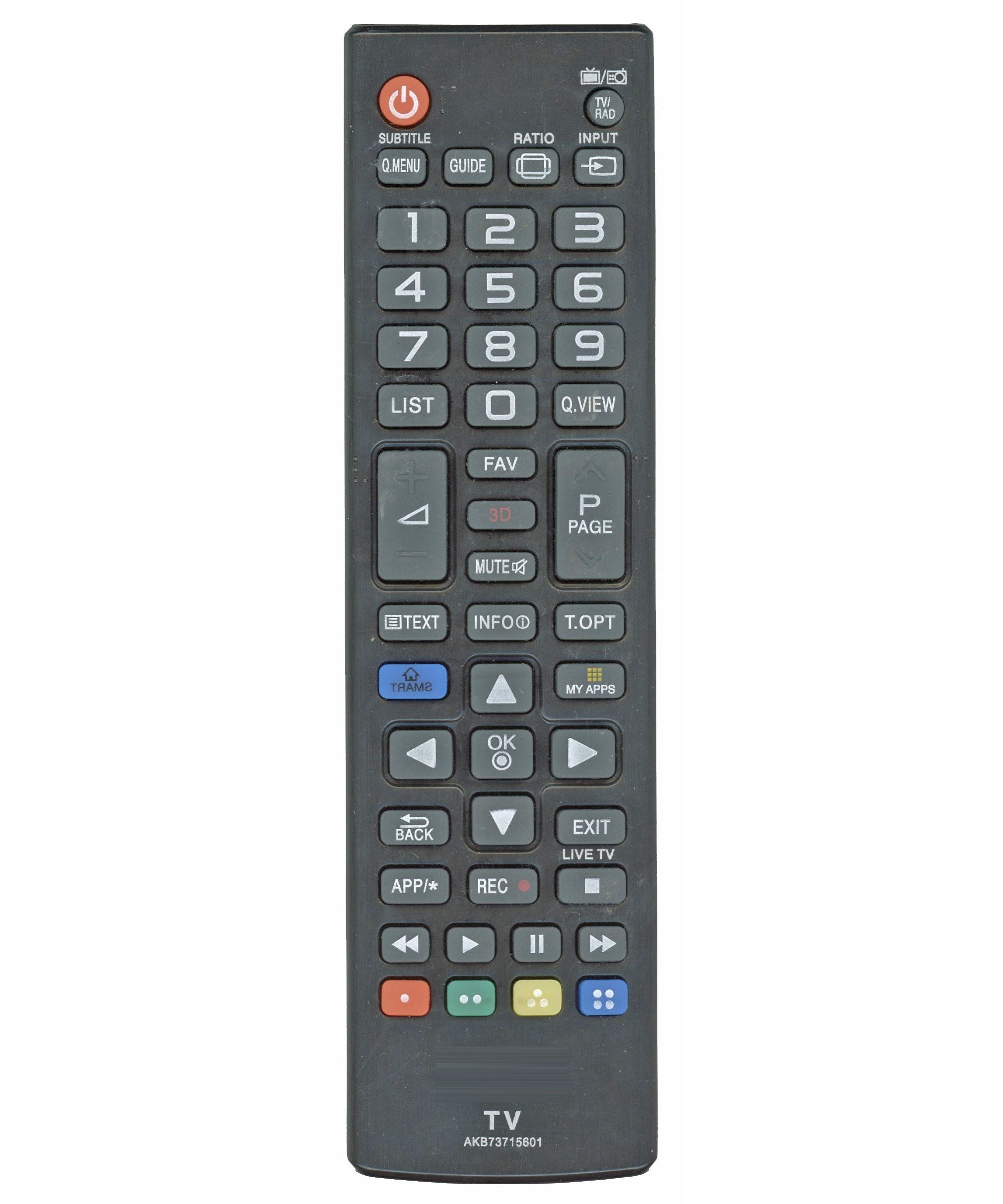 LG AKB73715601 TV Remote Control