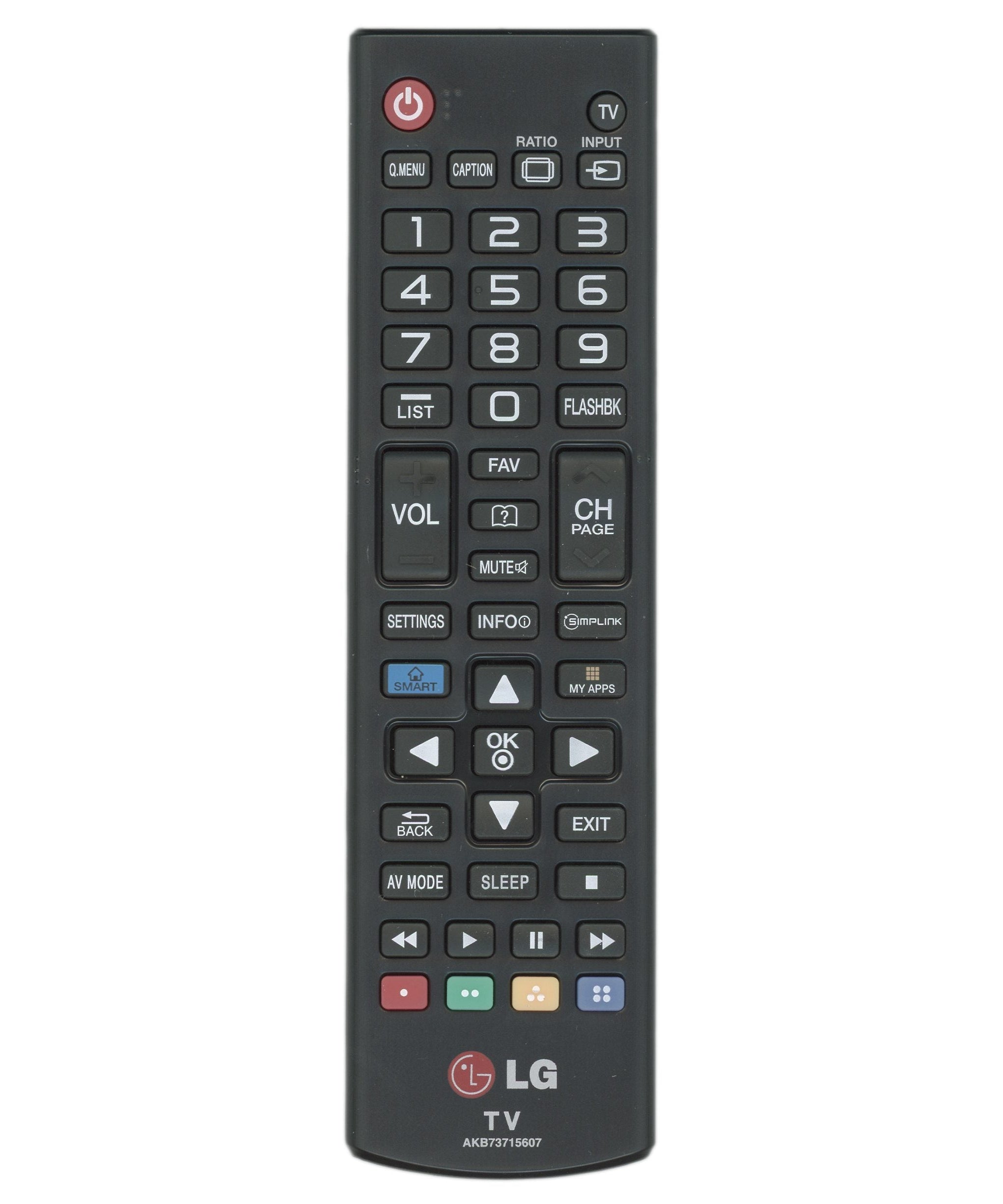LG AKB73715607 TV Remote Control