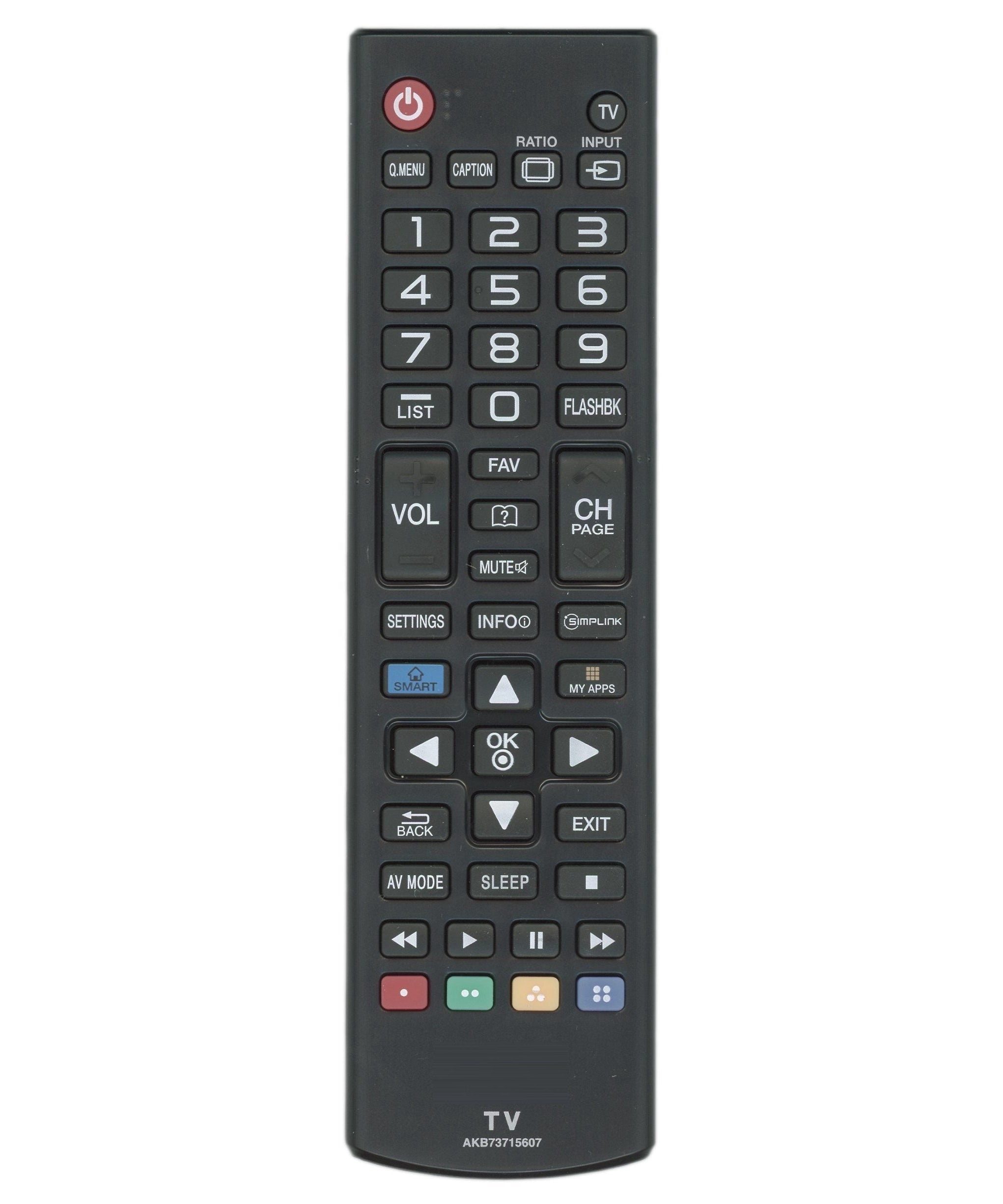 LG AKB73715607 TV Remote Control