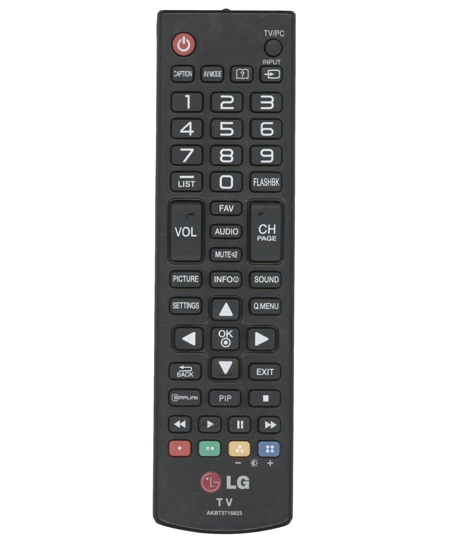 LG AKB73715623 TV Remote Control