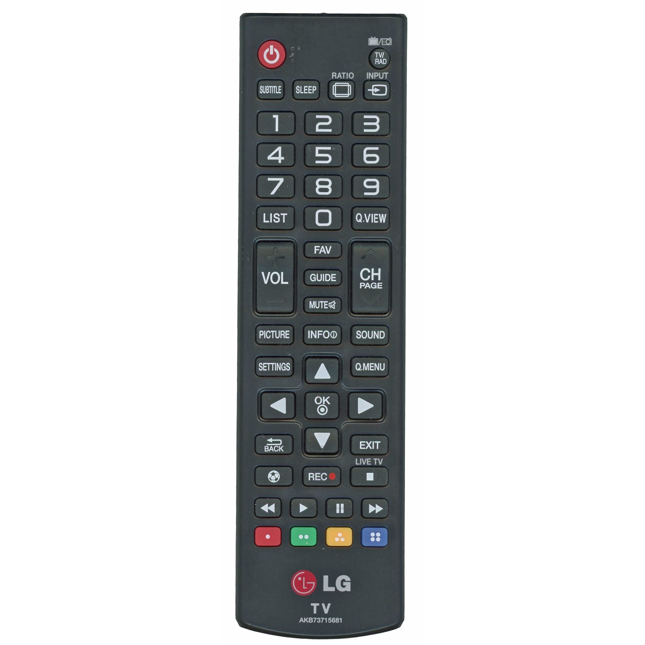 LG AKB73715681 TV Remote Control