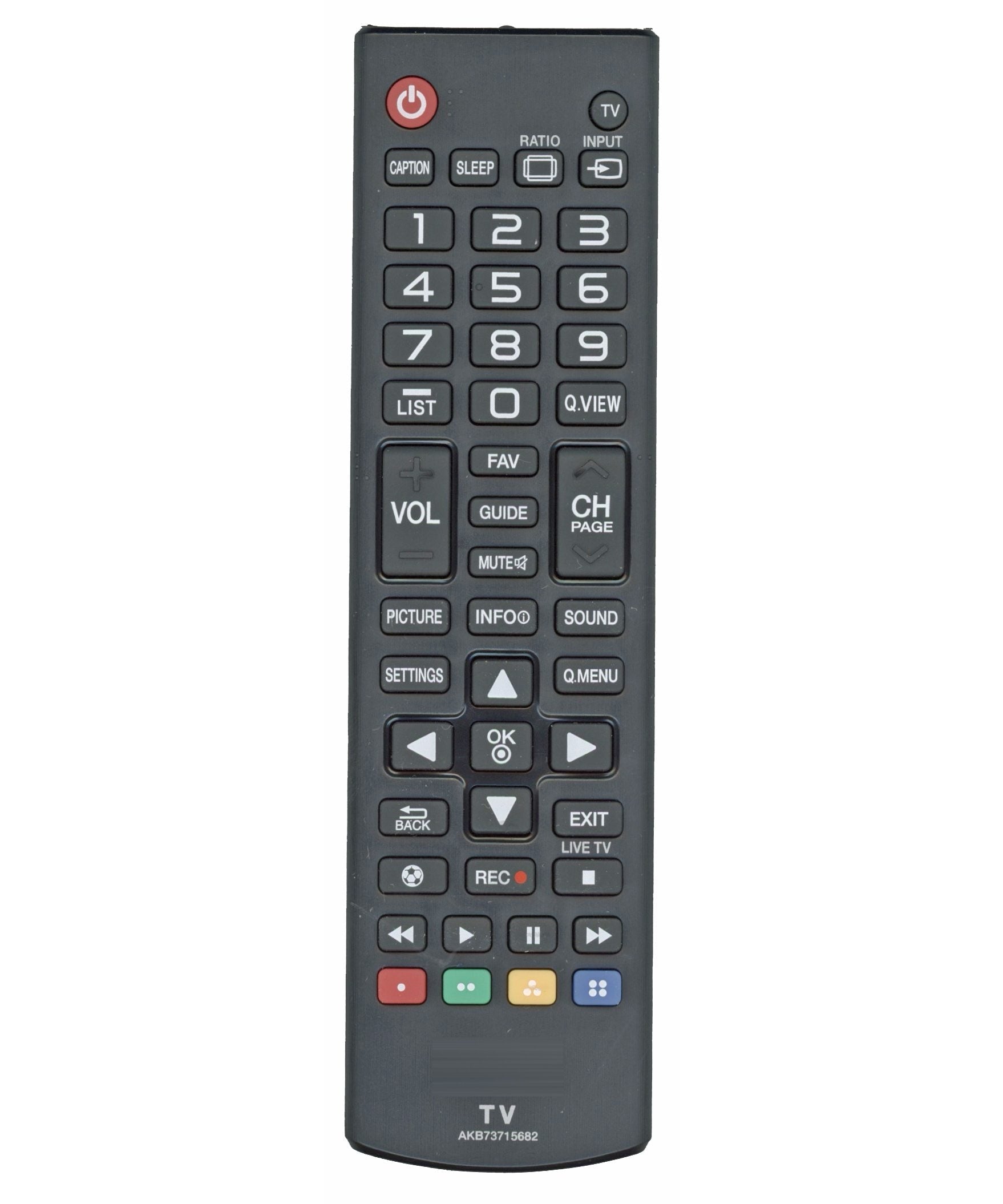 LG AKB73715682 TV Remote Control