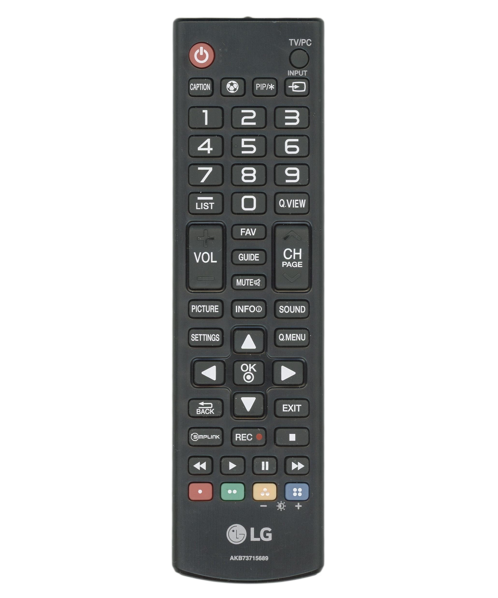 LG AKB73715689 TV Remote Control
