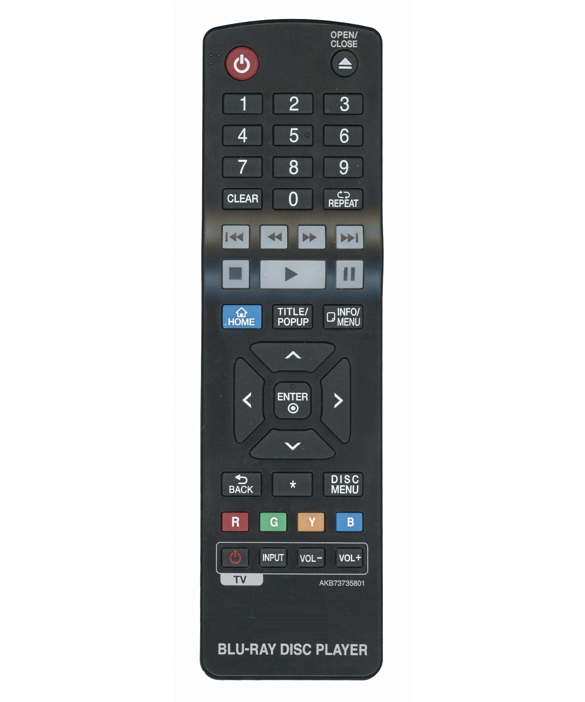 LG AKB73735801 Blu-ray Remote Control - COV34685601
