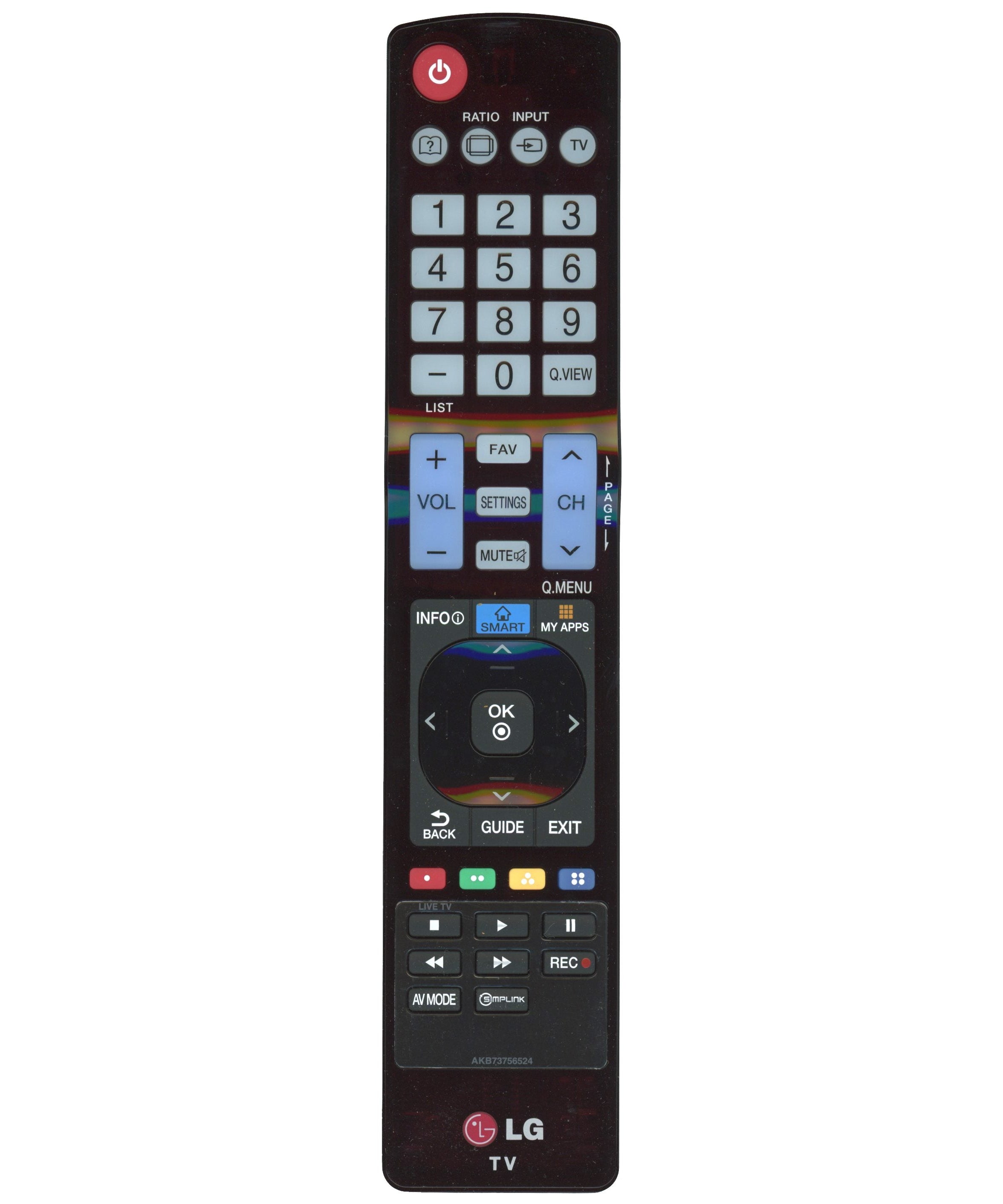 LG AKB73756524 TV Remote Control