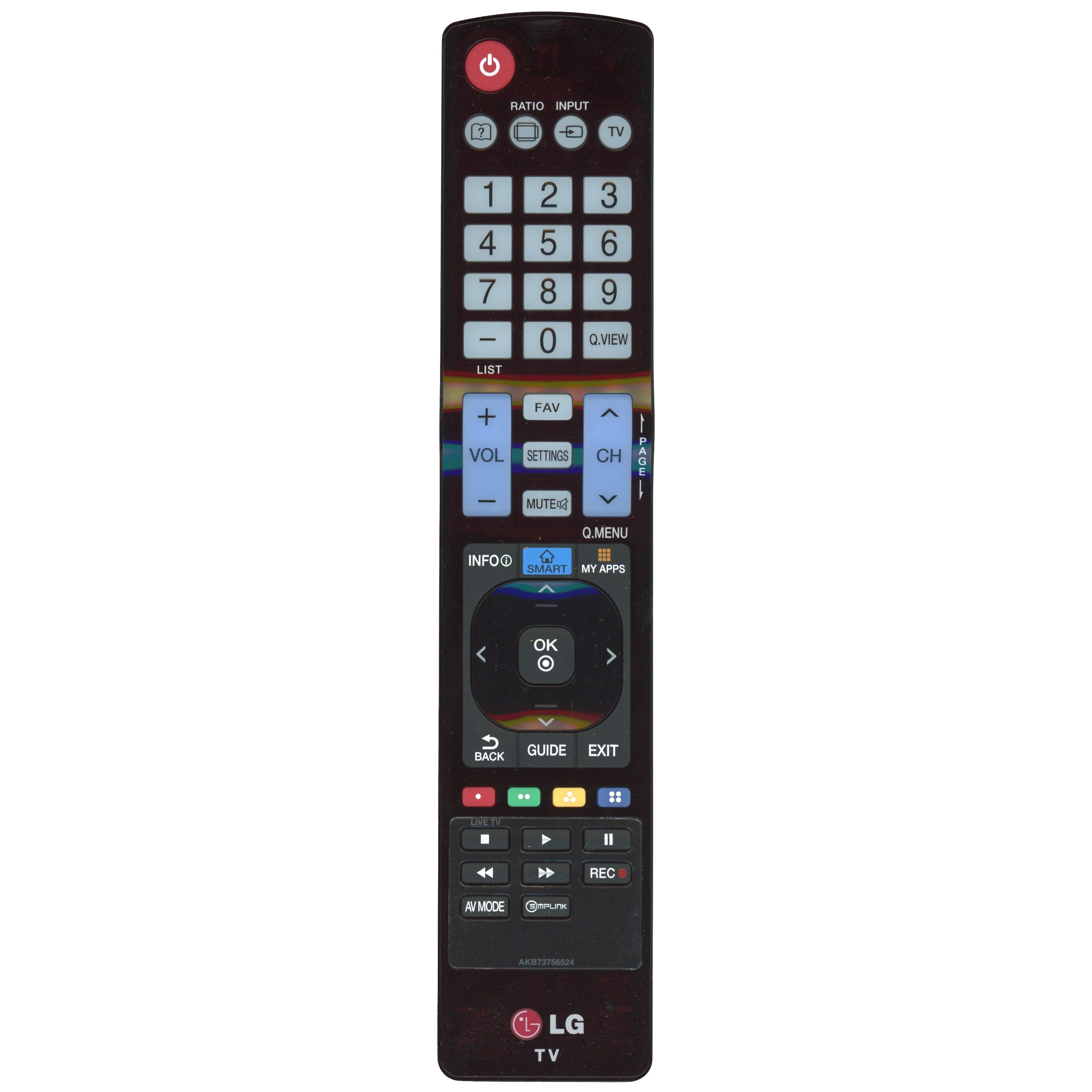 LG AKB73756524 TV Remote Control
