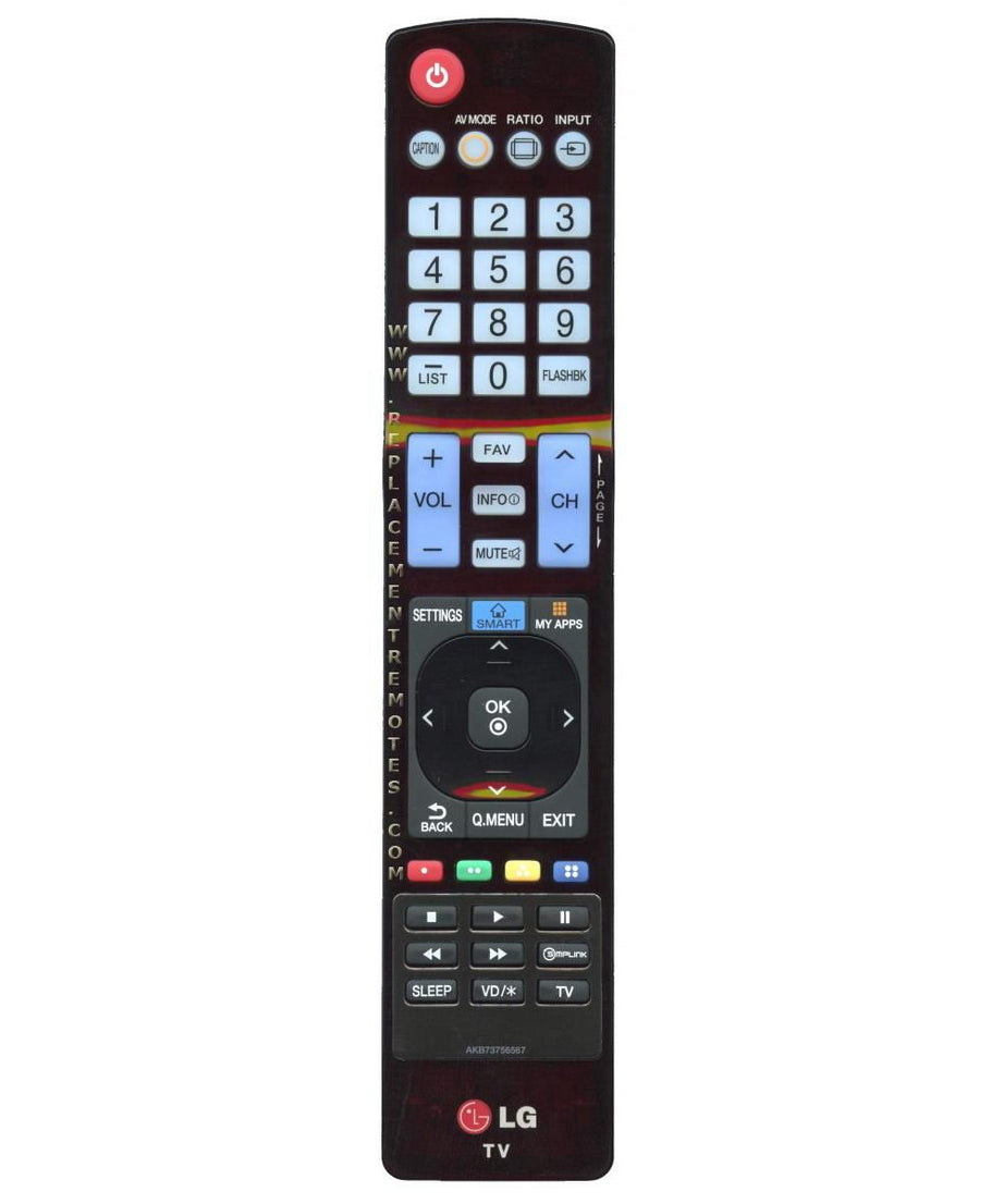 LG AKB73756567 TV Remote Control