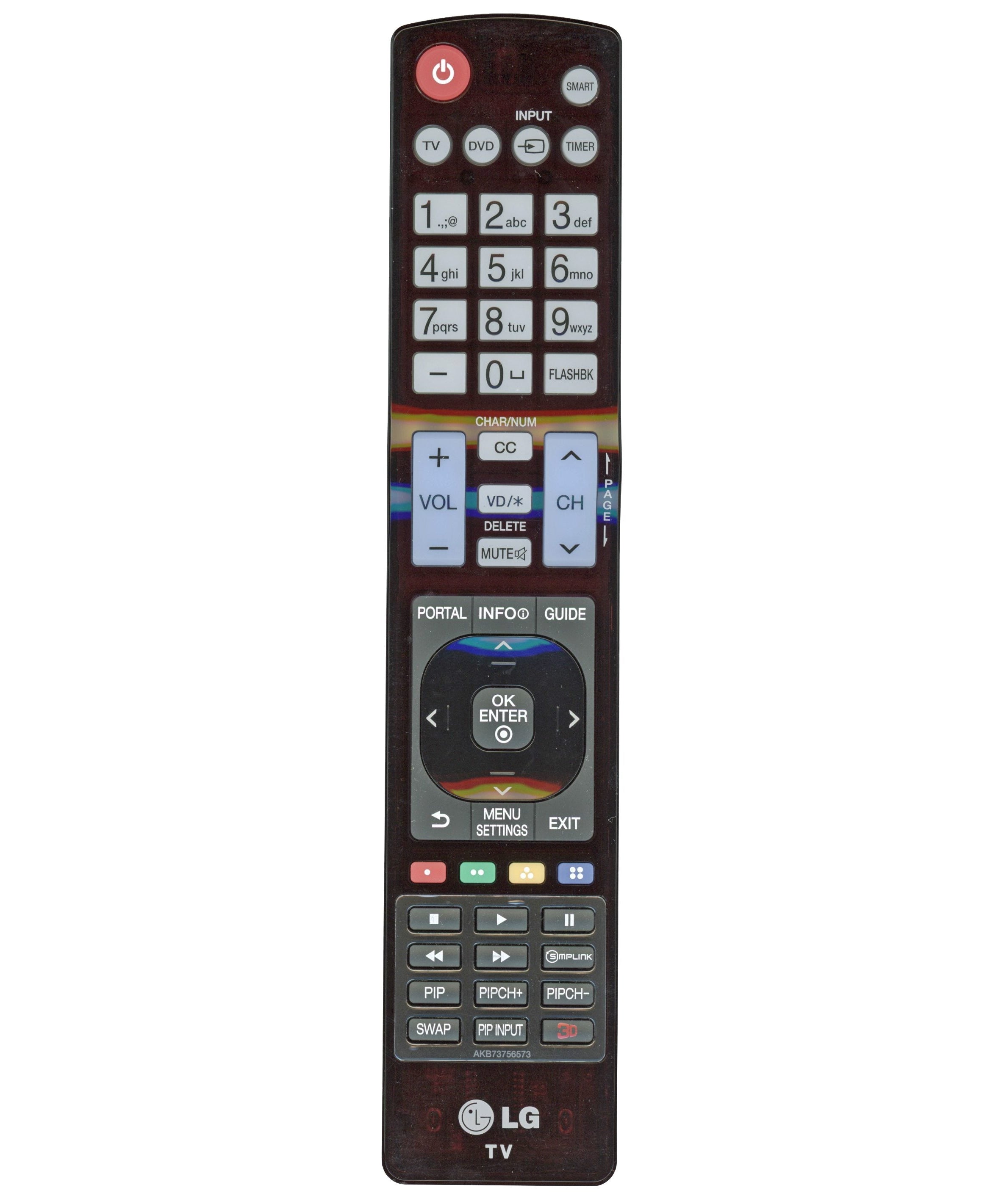 LG AKB73756673 TV Remote Control