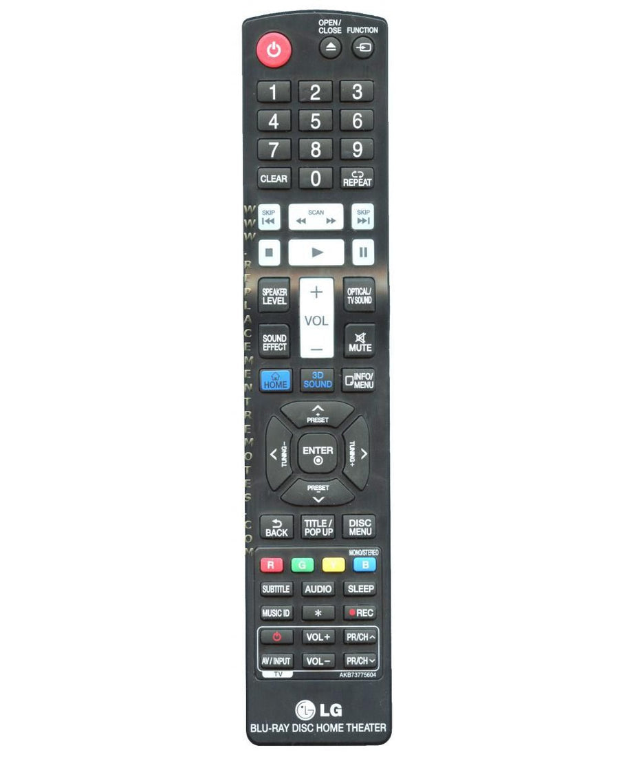 LG AKB73775604 Blu-ray Home Theater Remote Control