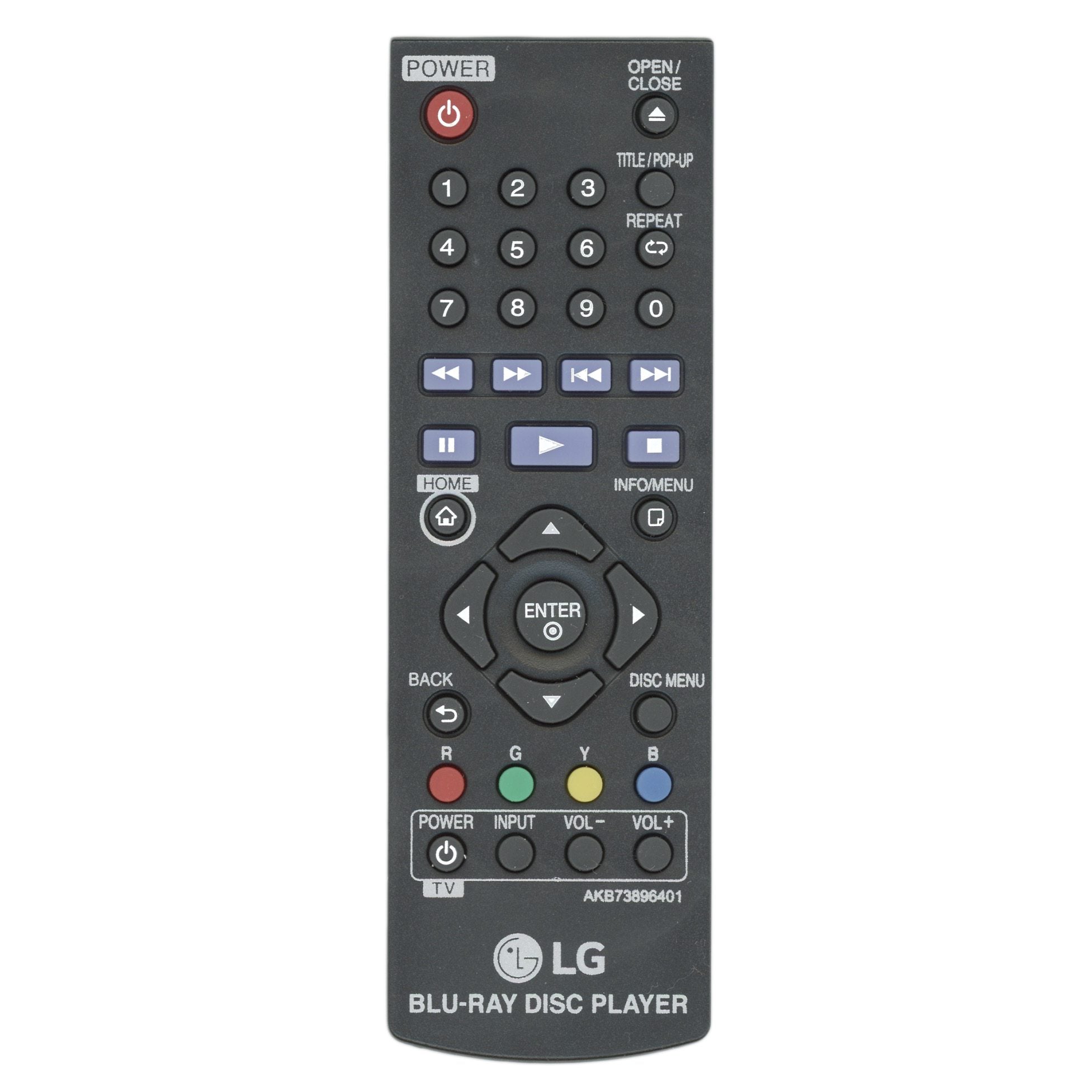 LG AKB73896401 Blu-ray Remote Control - COV34685701