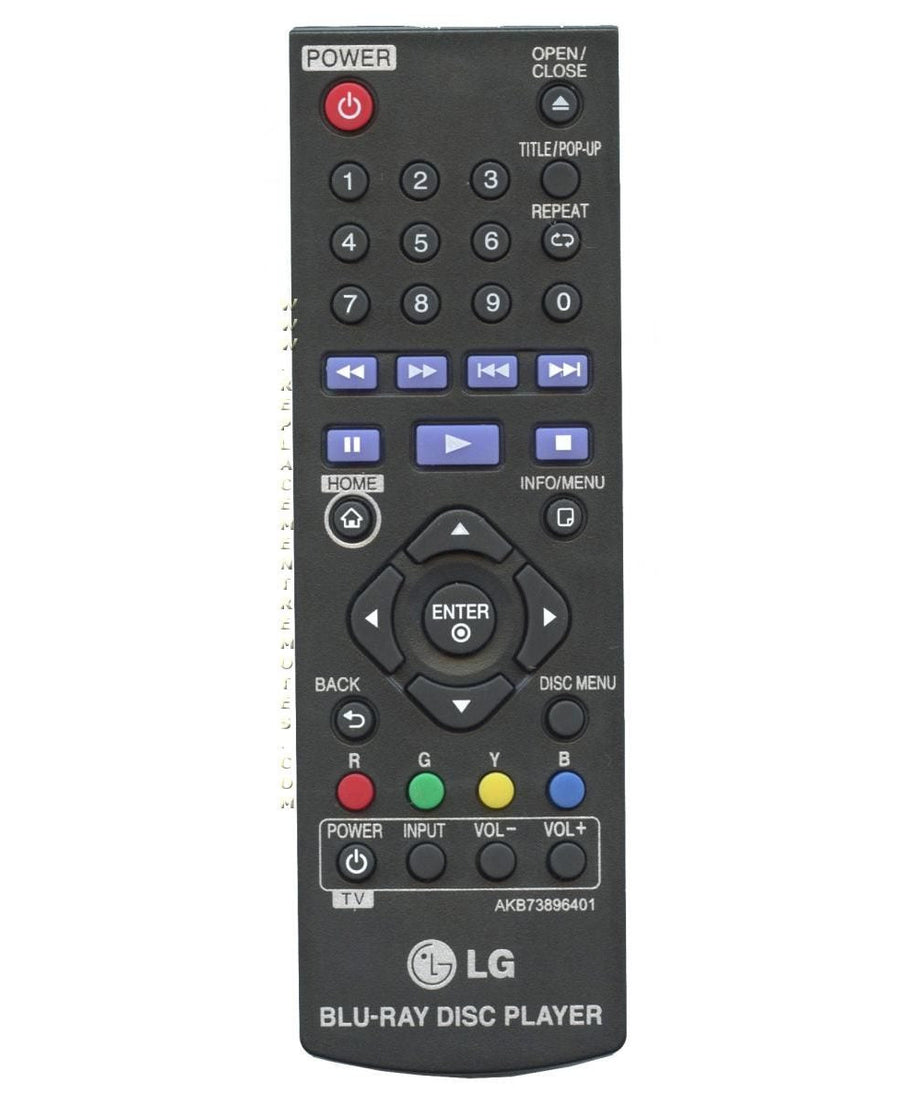 LG AKB73896401 Blu-ray Remote Control - AKB73896401