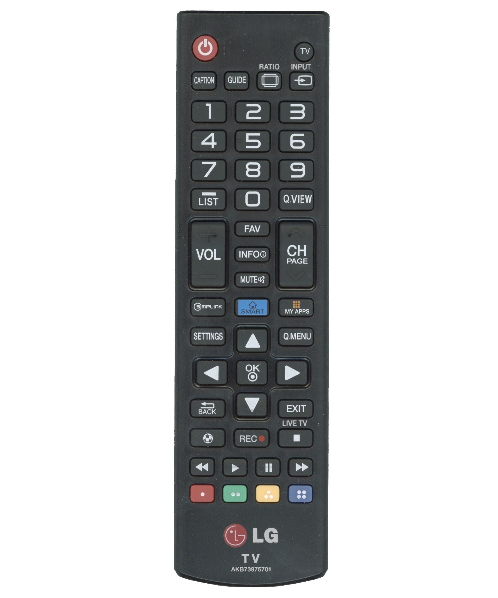 LG AKB73975701 TV Remote Control