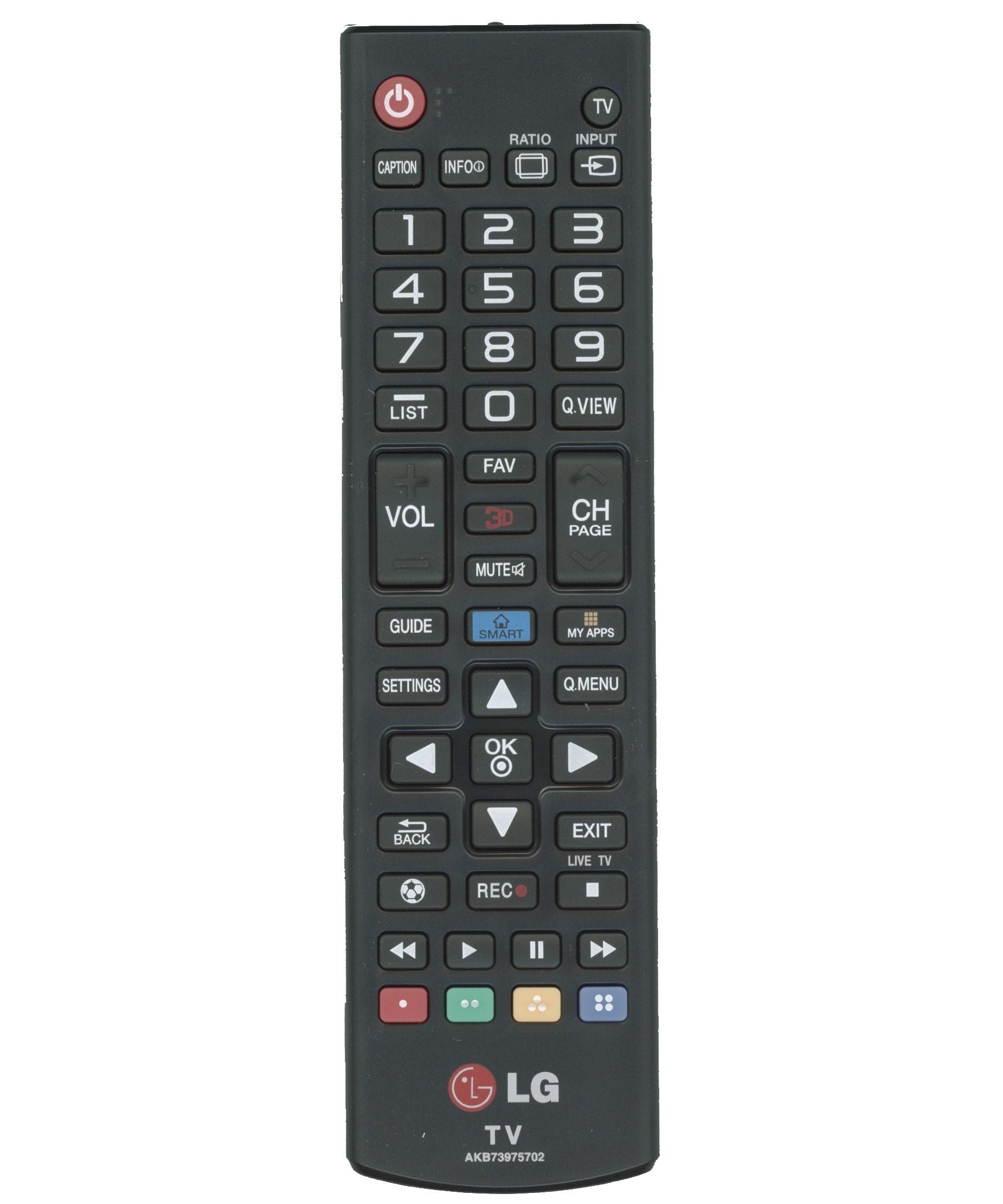 LG AKB73975702 TV Remote Control