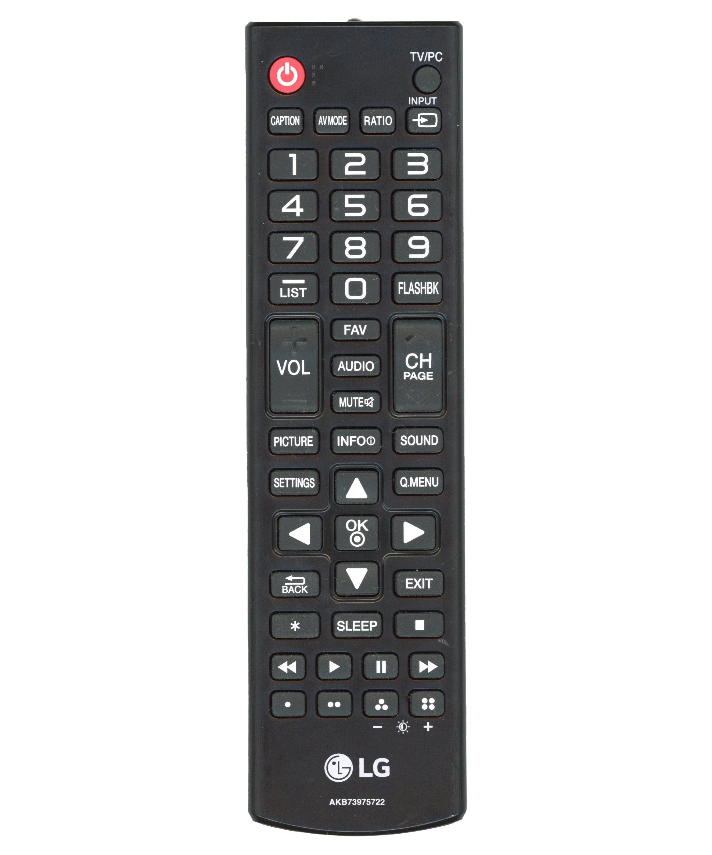 LG AKB73975722 TV Remote Control