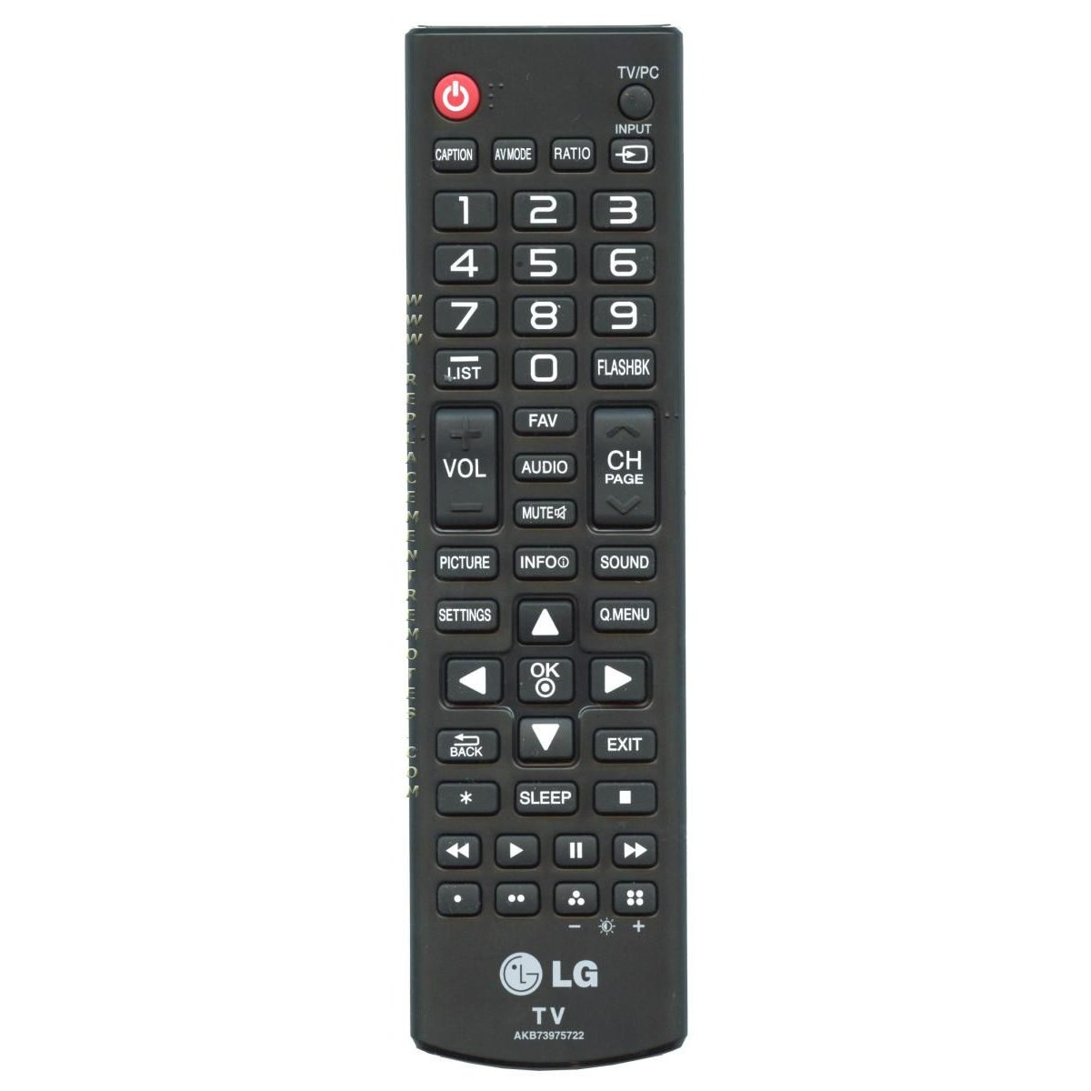 LG AKB73975722 TV Remote Control