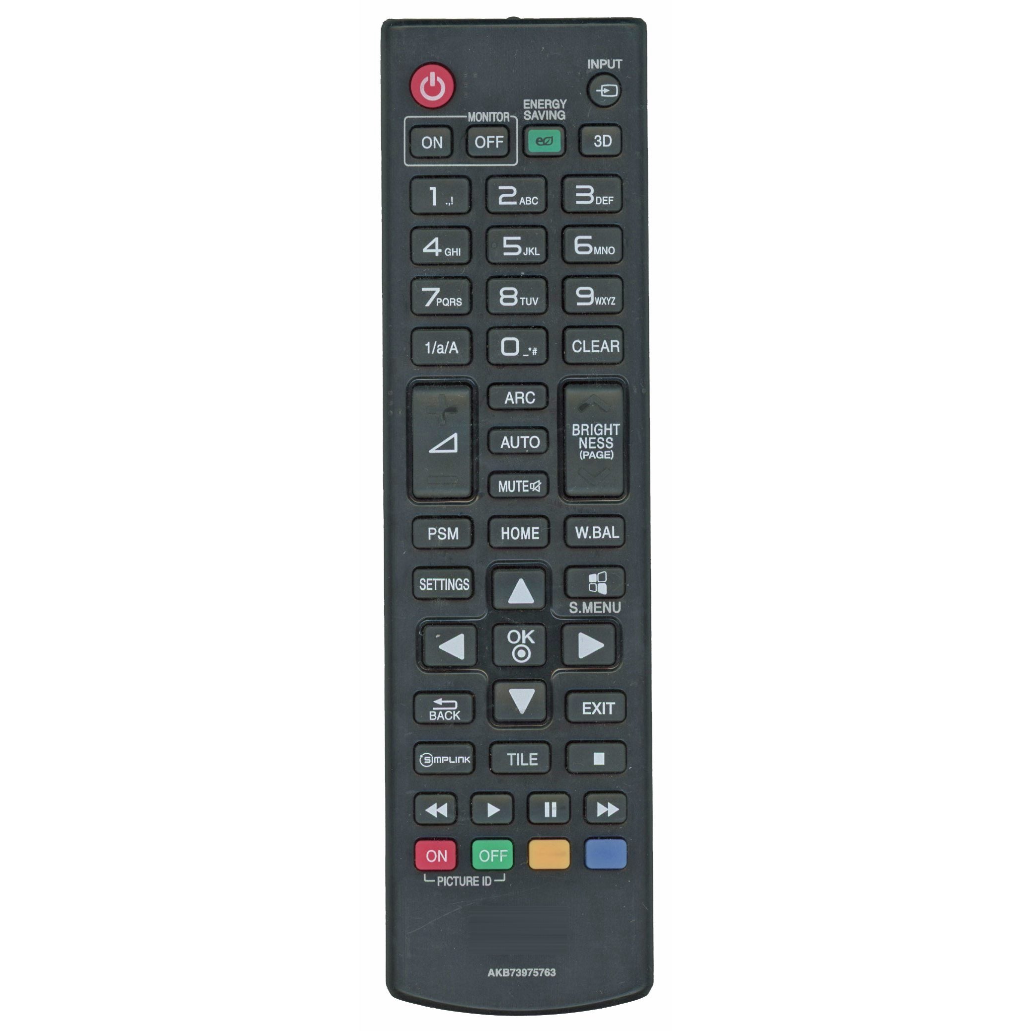 LG AKB73975763 Monitor Remote Control