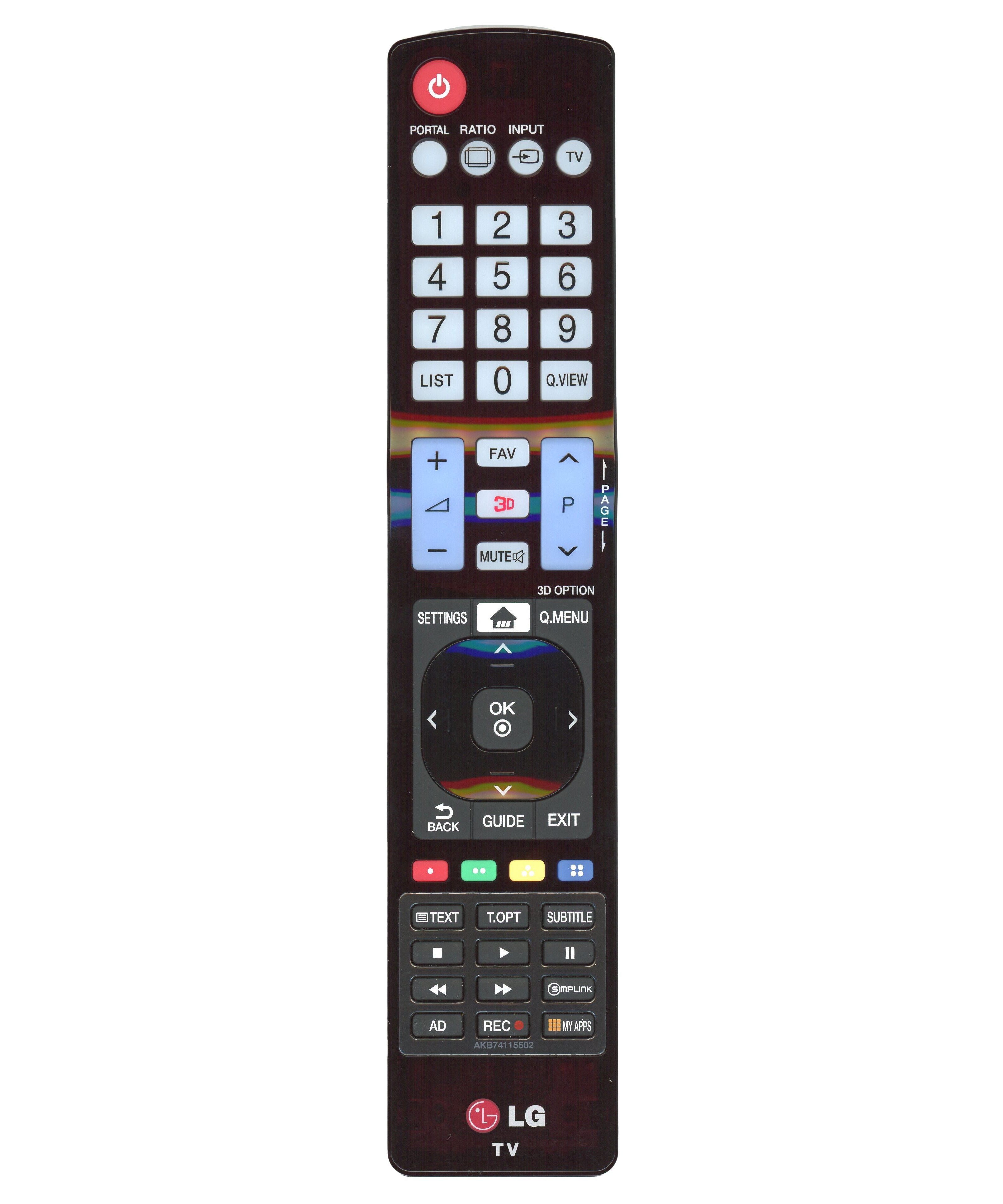 LG AKB74115502 TV Remote Control