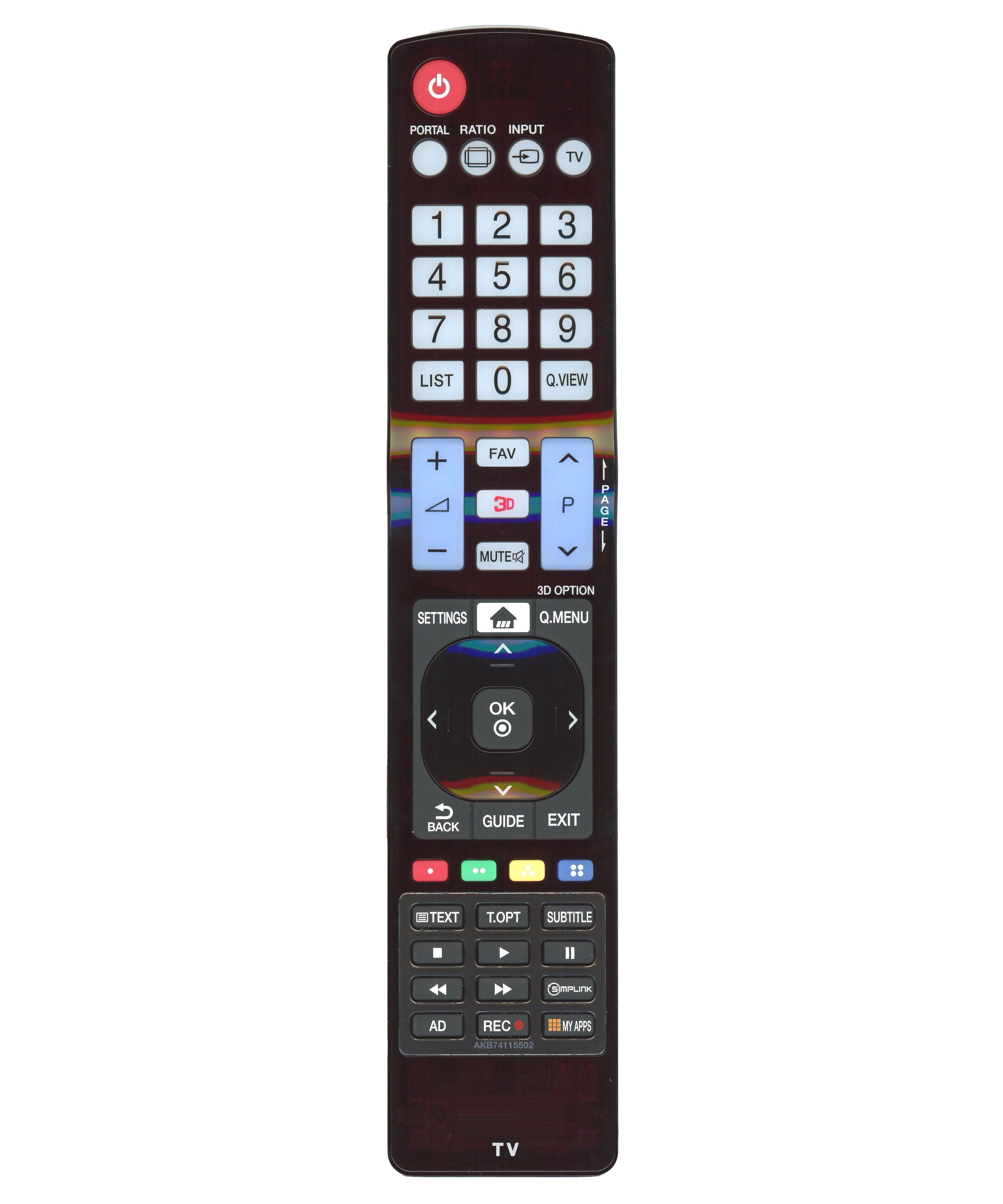 LG AKB74115502 TV Remote Control