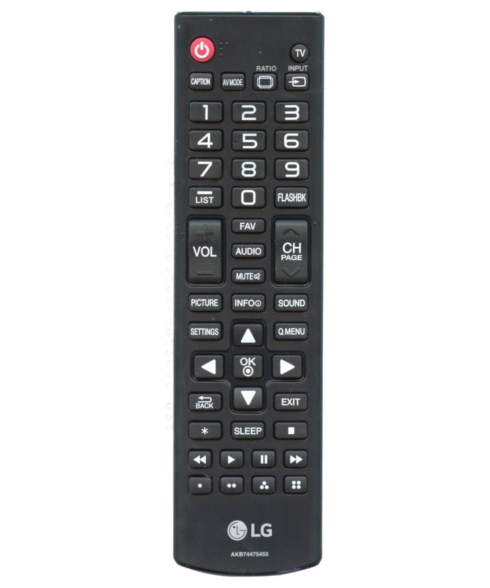 LG AKB74475455 TV Remote Control