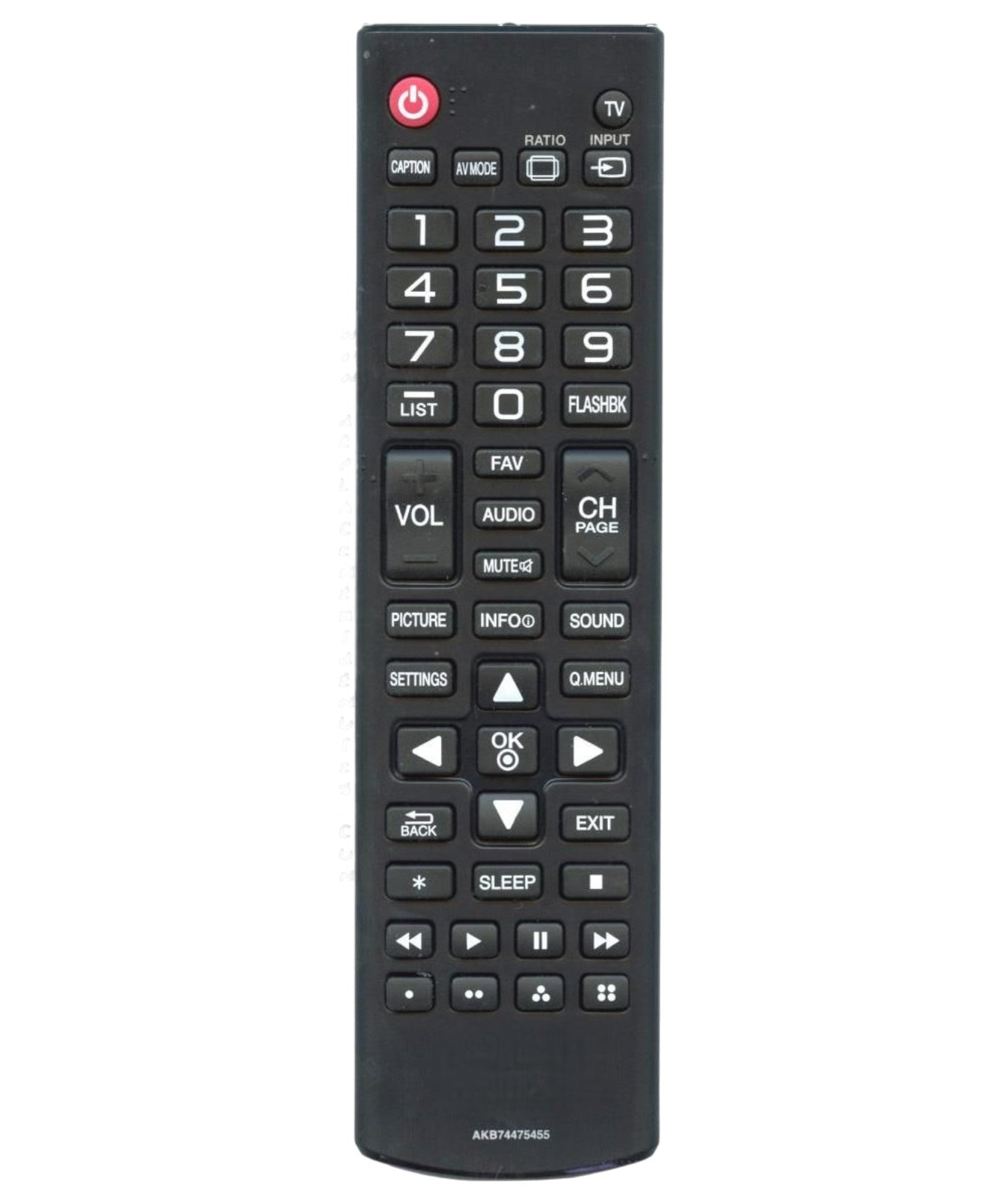 LG AKB74475455 TV Remote Control