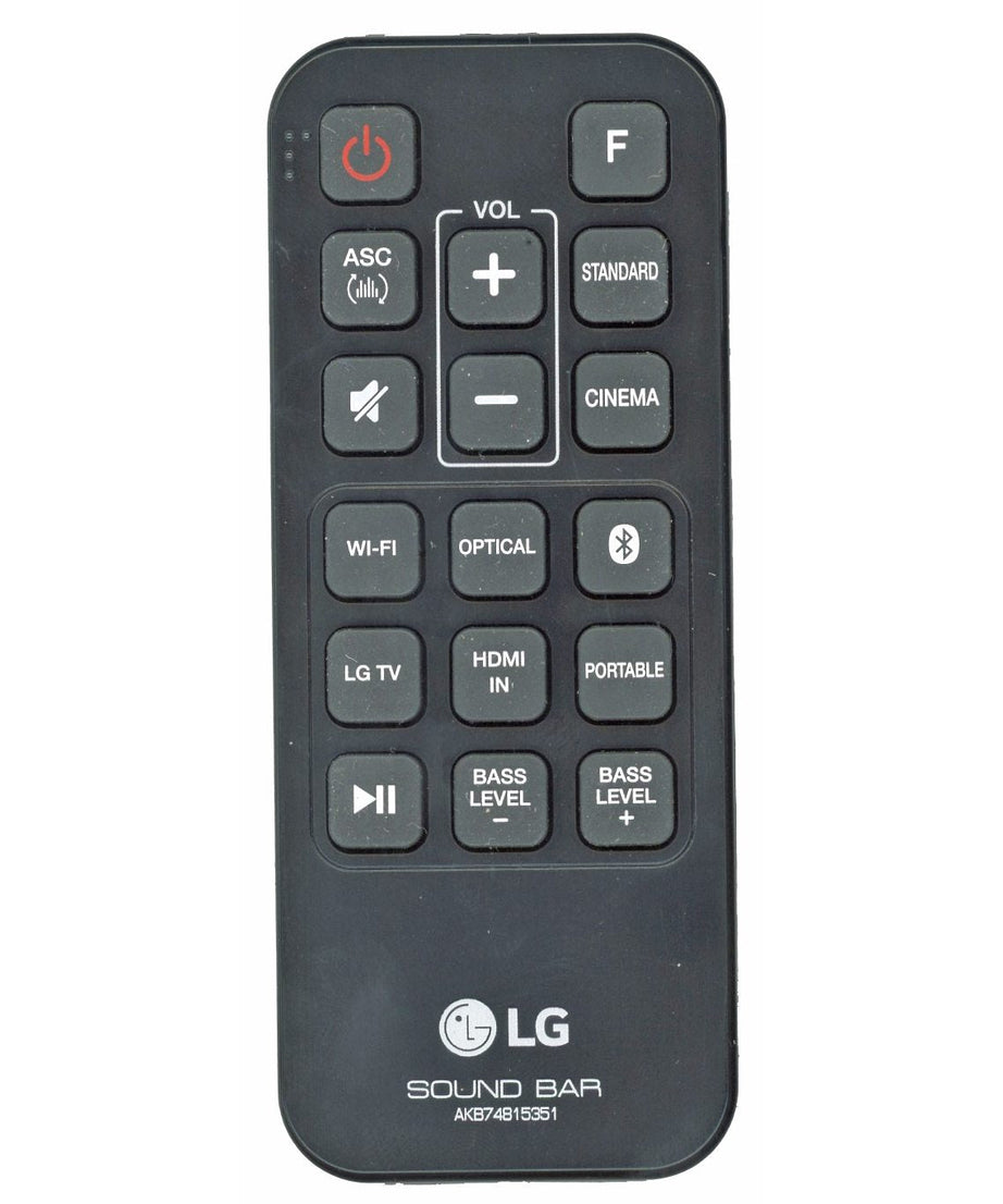 LG AKB74815351 Sound Bar Remote Control