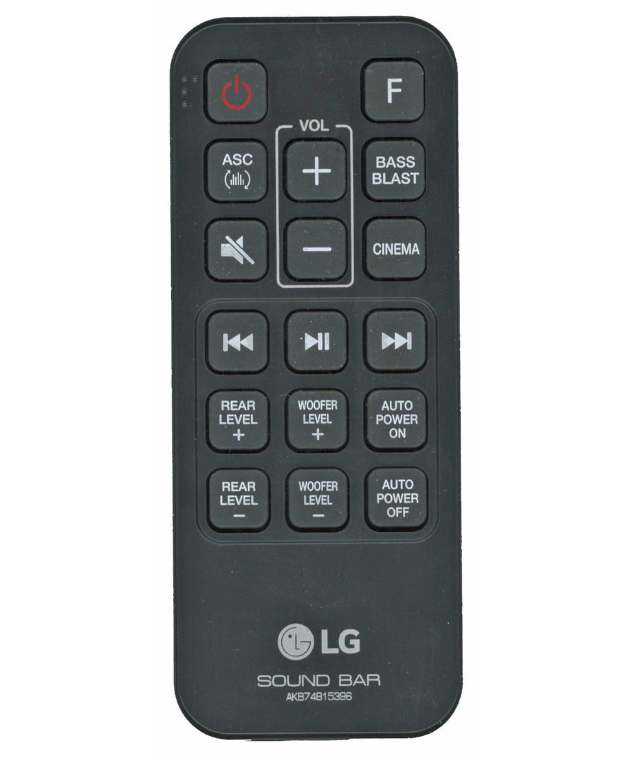 LG AKB74815396 Sound Bar Remote Control