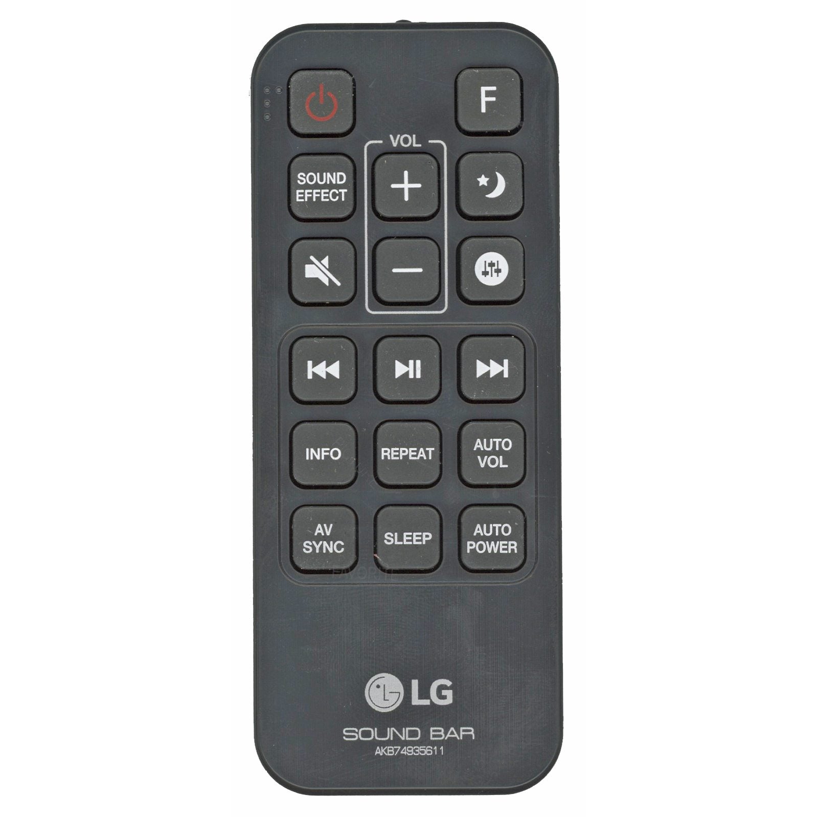 LG AKB74935611 Sound Bar Remote Control