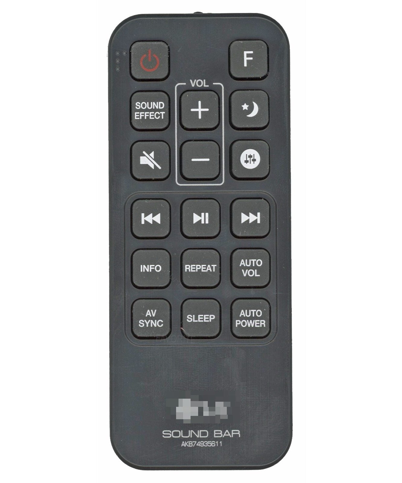 LG AKB74935611 Sound Bar Remote Control