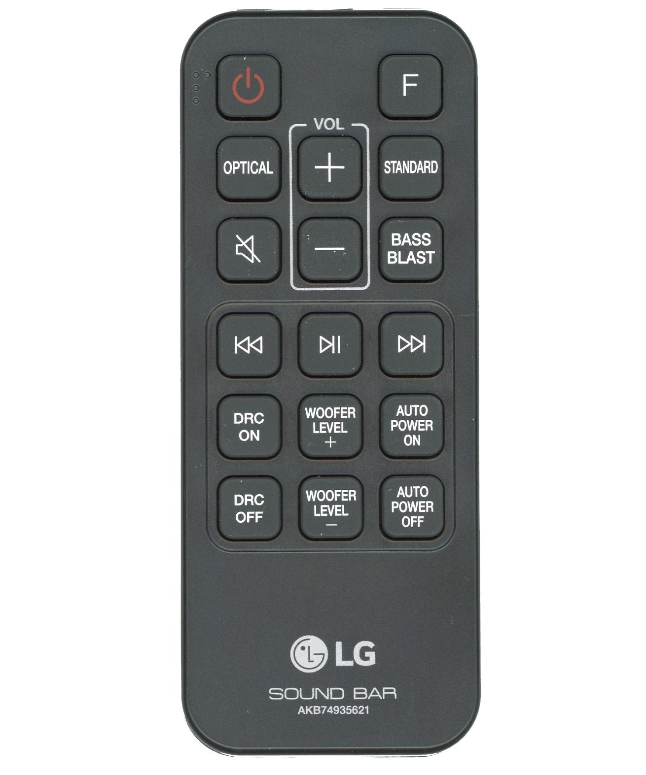 LG AKB74935621 Sound Bar Remote Control