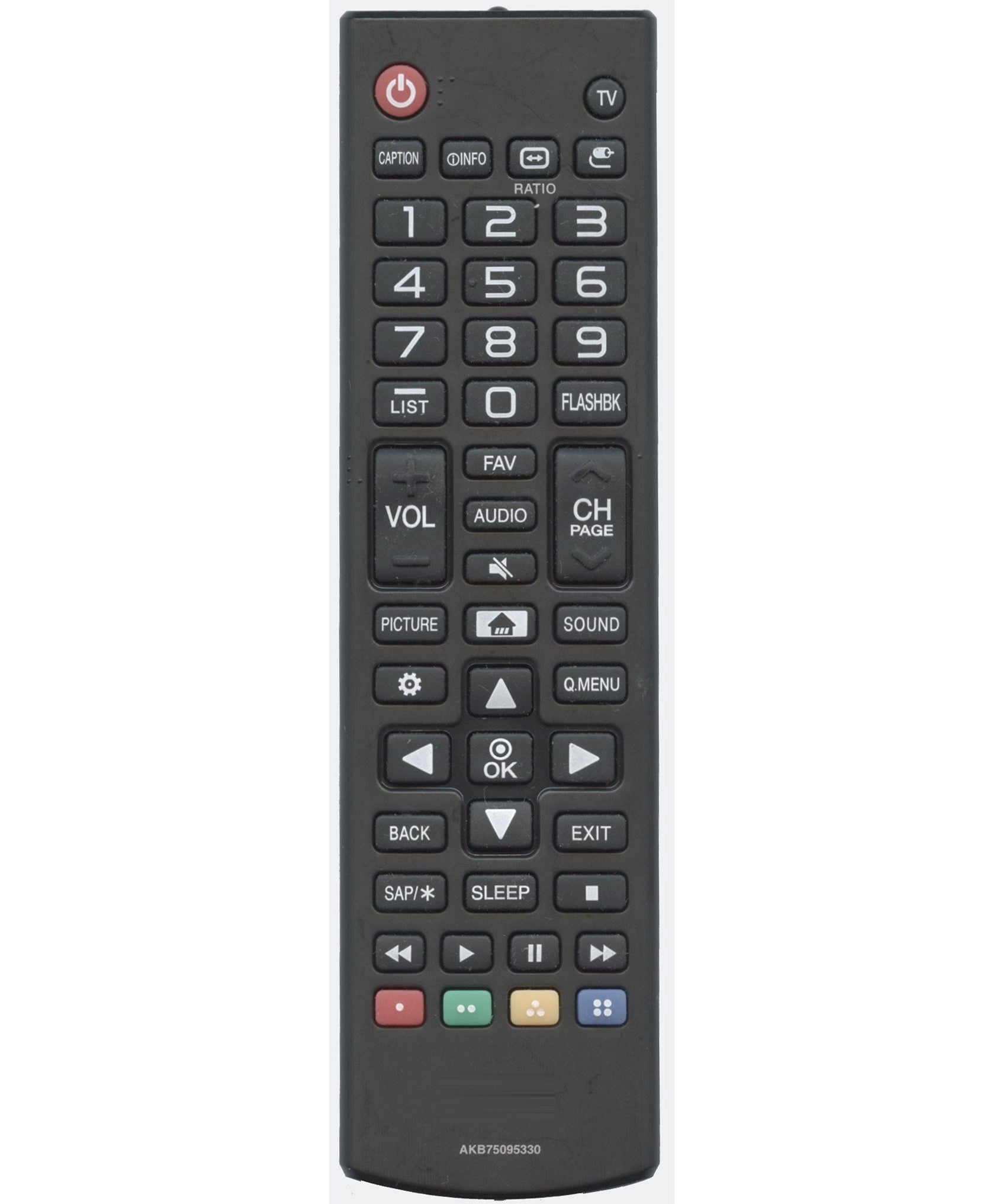 LG AKB75095330 IR TV Remote Control - AKB75095330