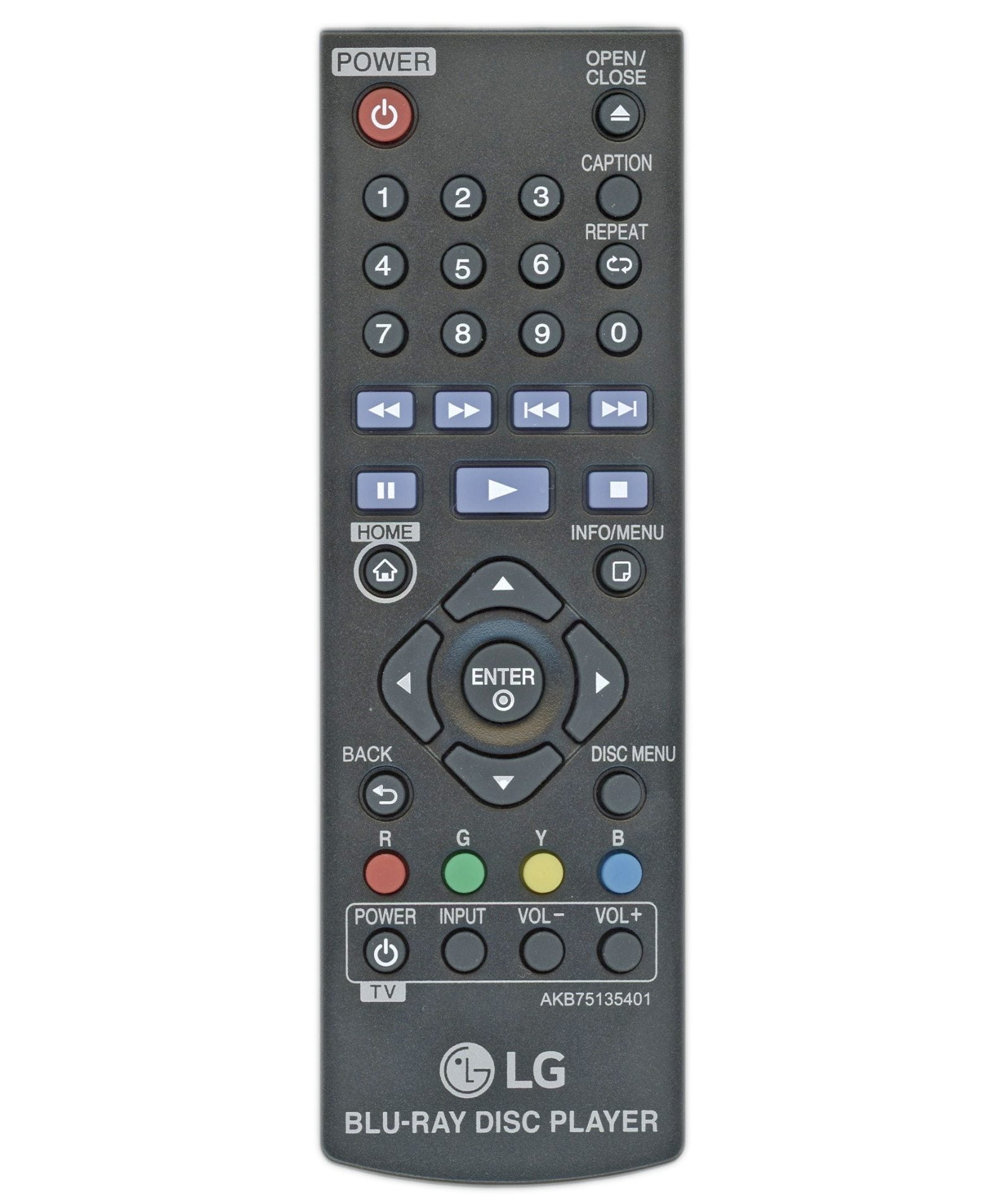 LG AKB75135401 Blu-ray Home Theater Remote Control