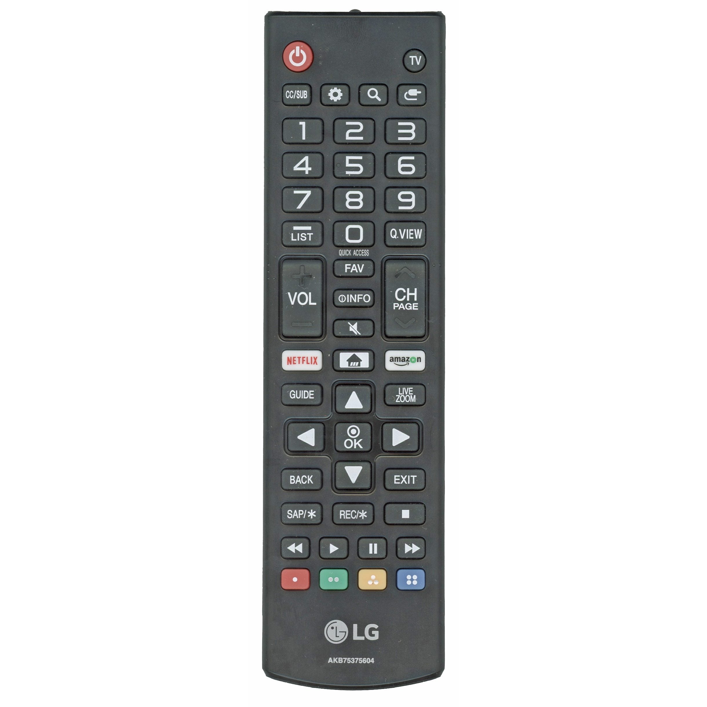 LG AKB75375604 TV Remote Control | IR | Netflix | Prime Video - AGF76631070