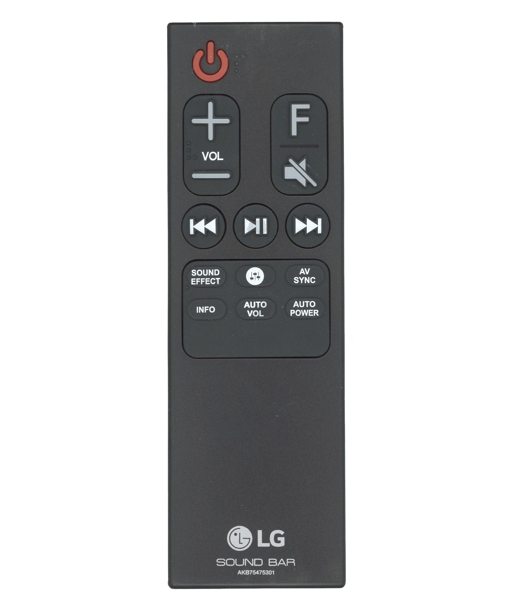 LG AKB75475301 Sound Bar Remote Control