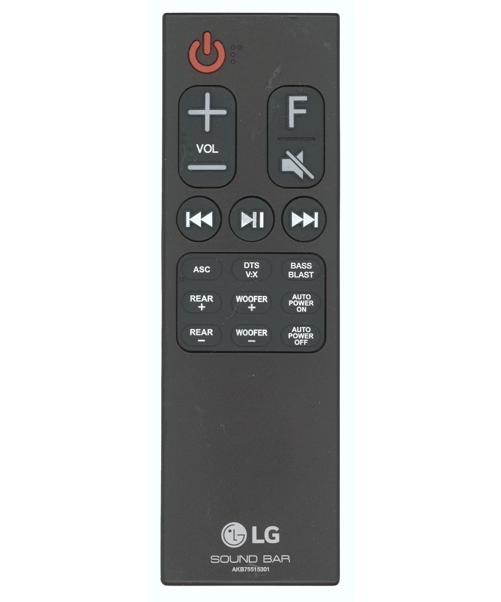 LG AKB75515301 Sound Bar Remote Control