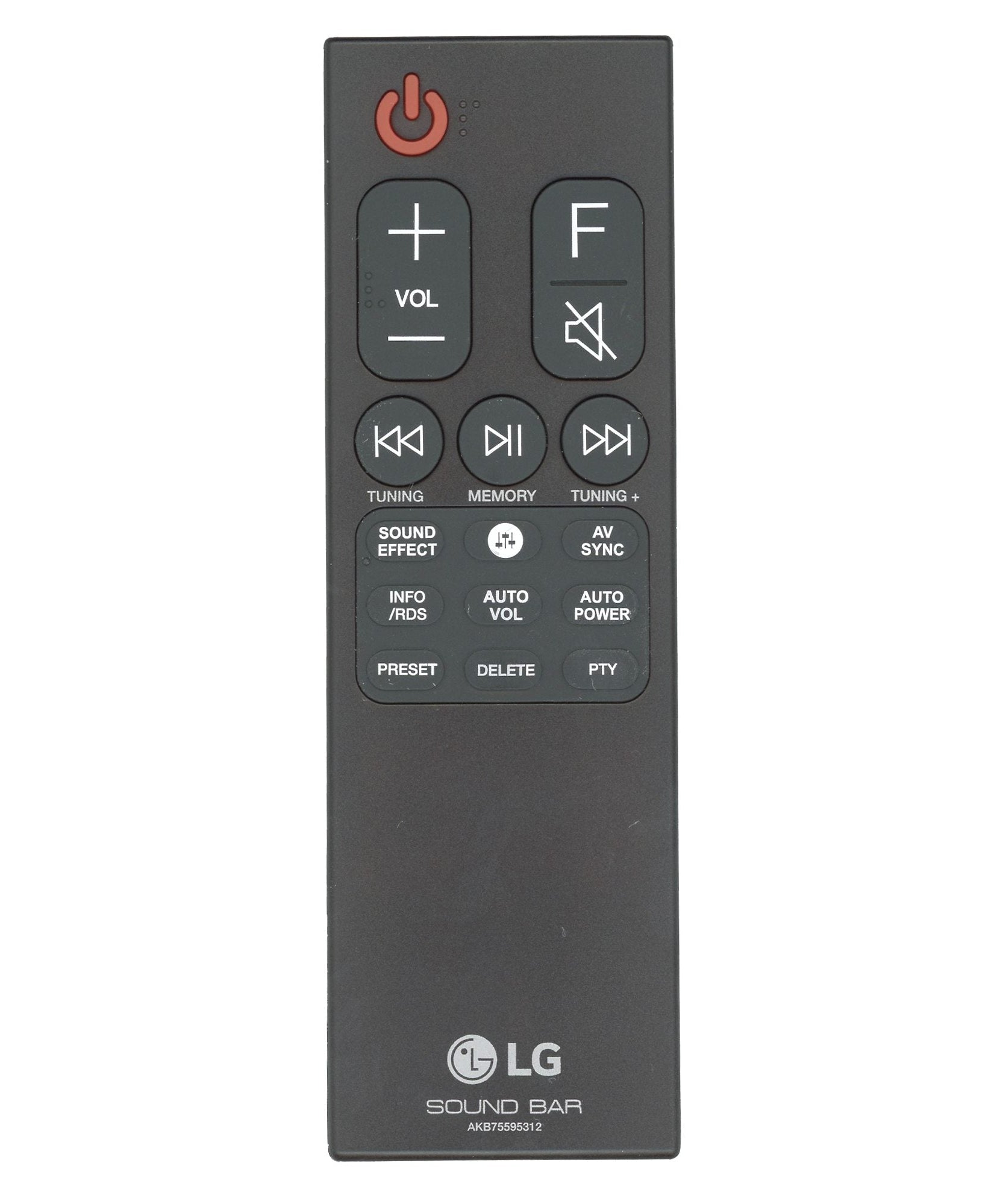 LG AKB75595312 Sound Bar Remote Control