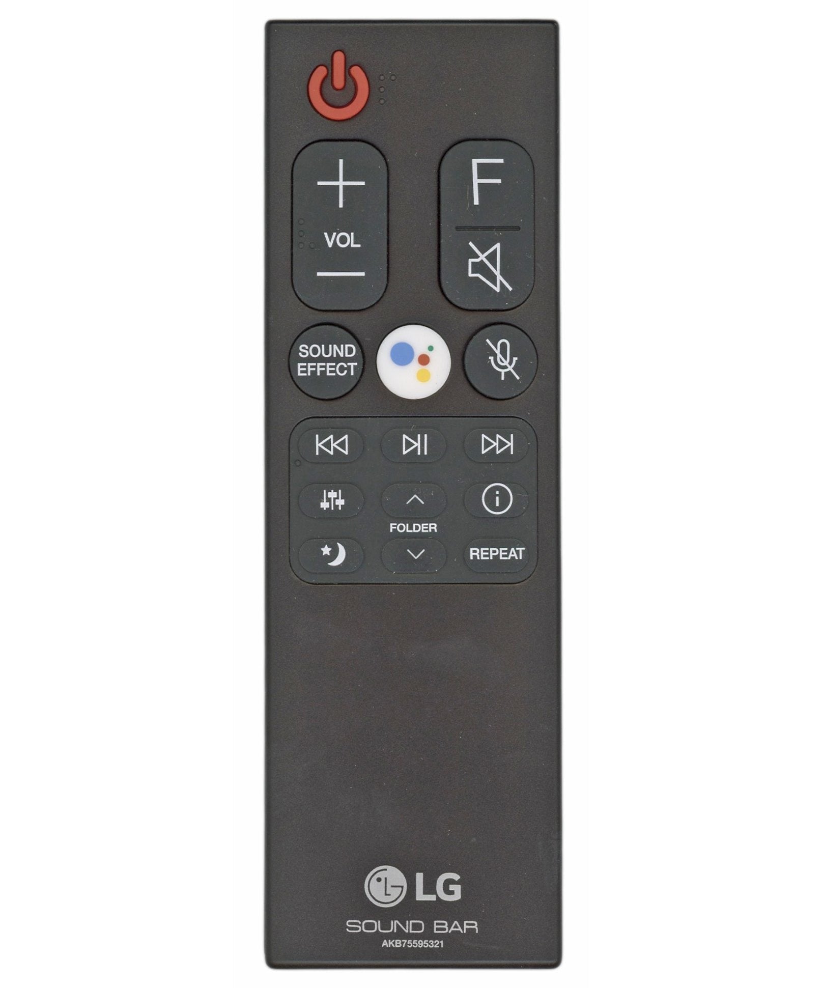 LG AKB75595321 Sound Bar Remote Control - AKB75595321