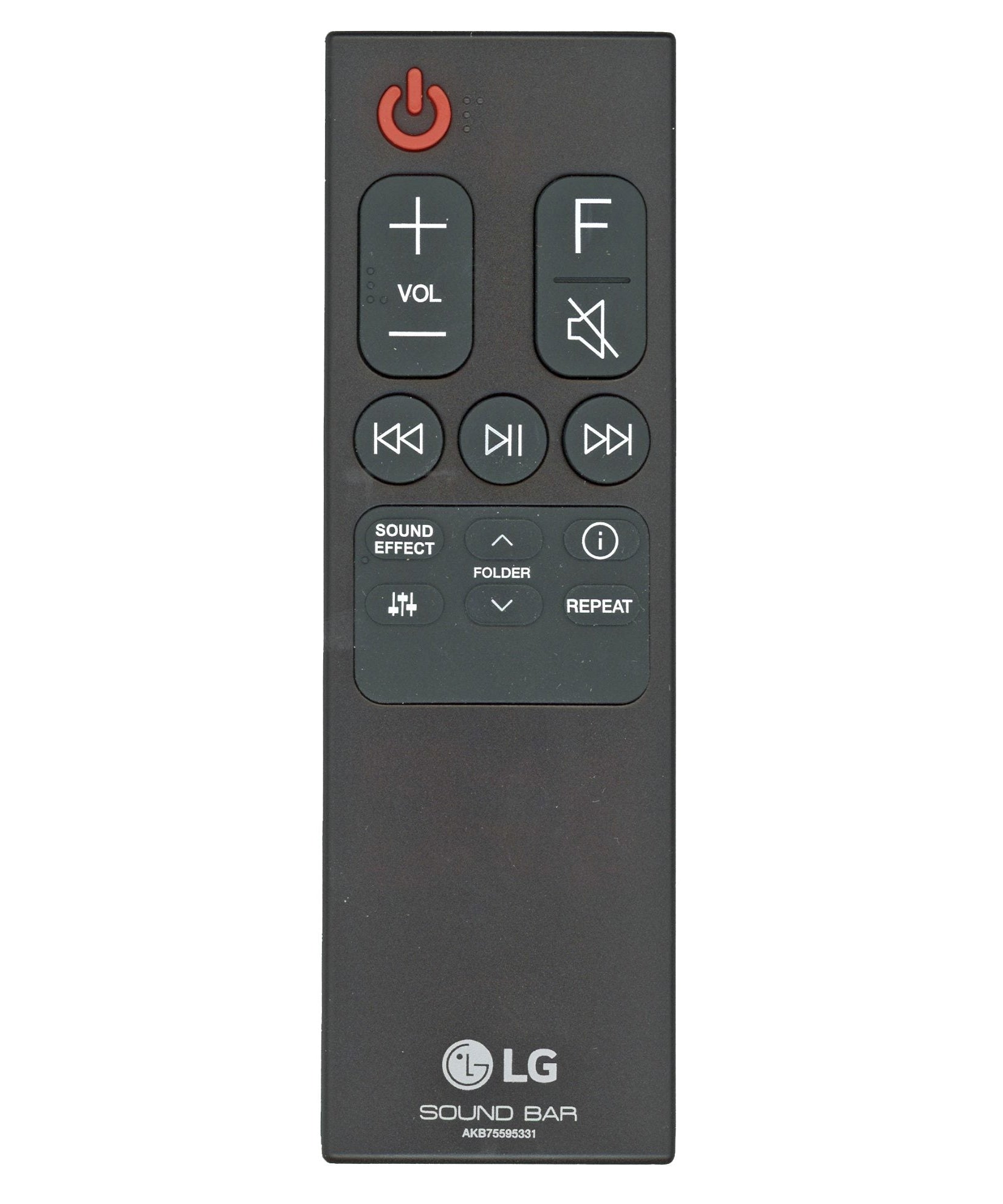 LG AKB75595331 Sound Bar Remote Control
