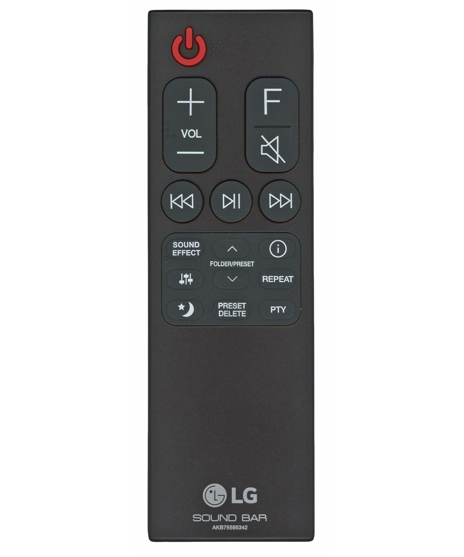 LG AKB75595342 Sound Bar Remote Control